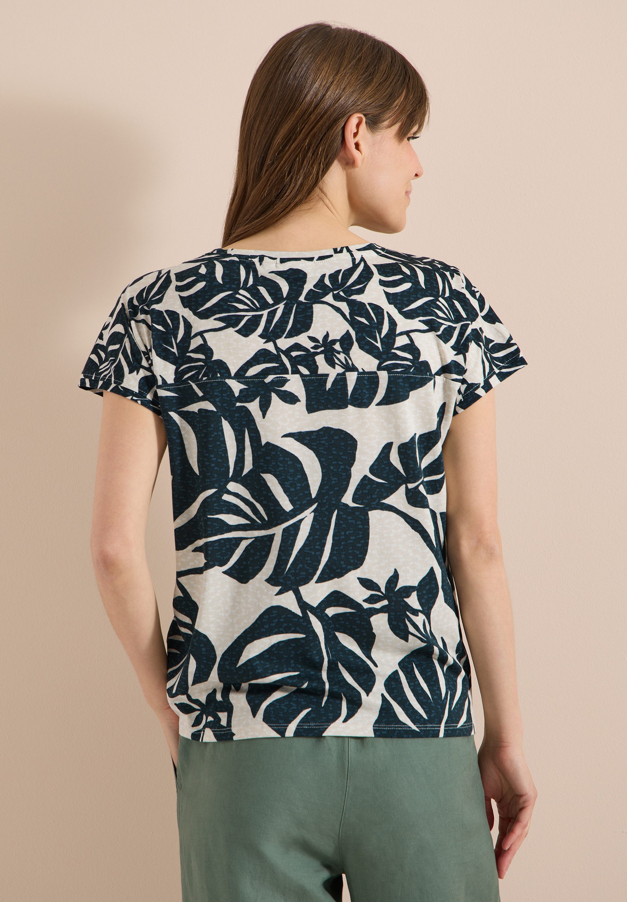 CECIL T-Shirt im angenehmen Materialmix – Bild 2 von 5