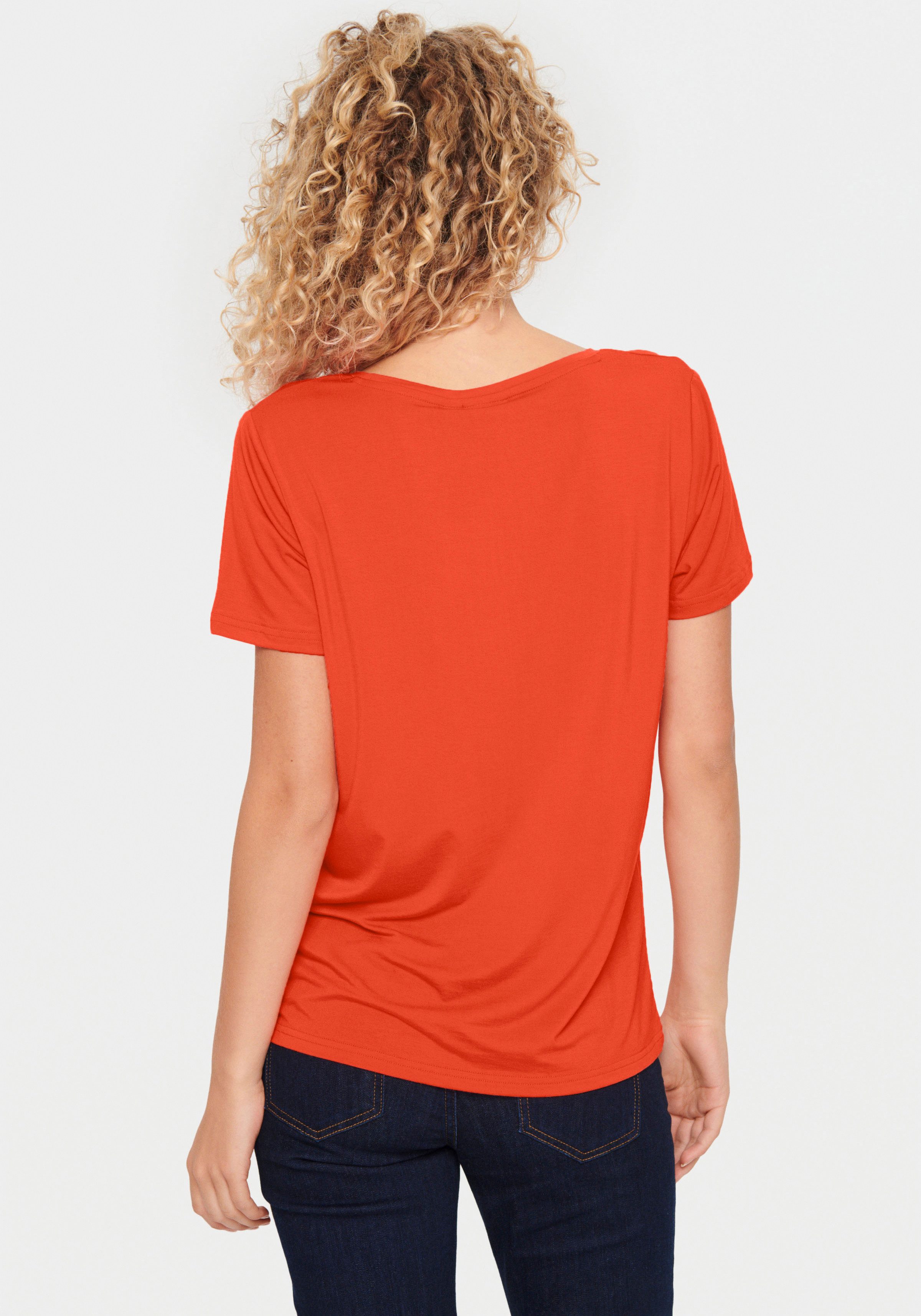 Saint Tropez Kurzarmshirt AdeliaSZ V-N T-Shirt günstig online kaufen