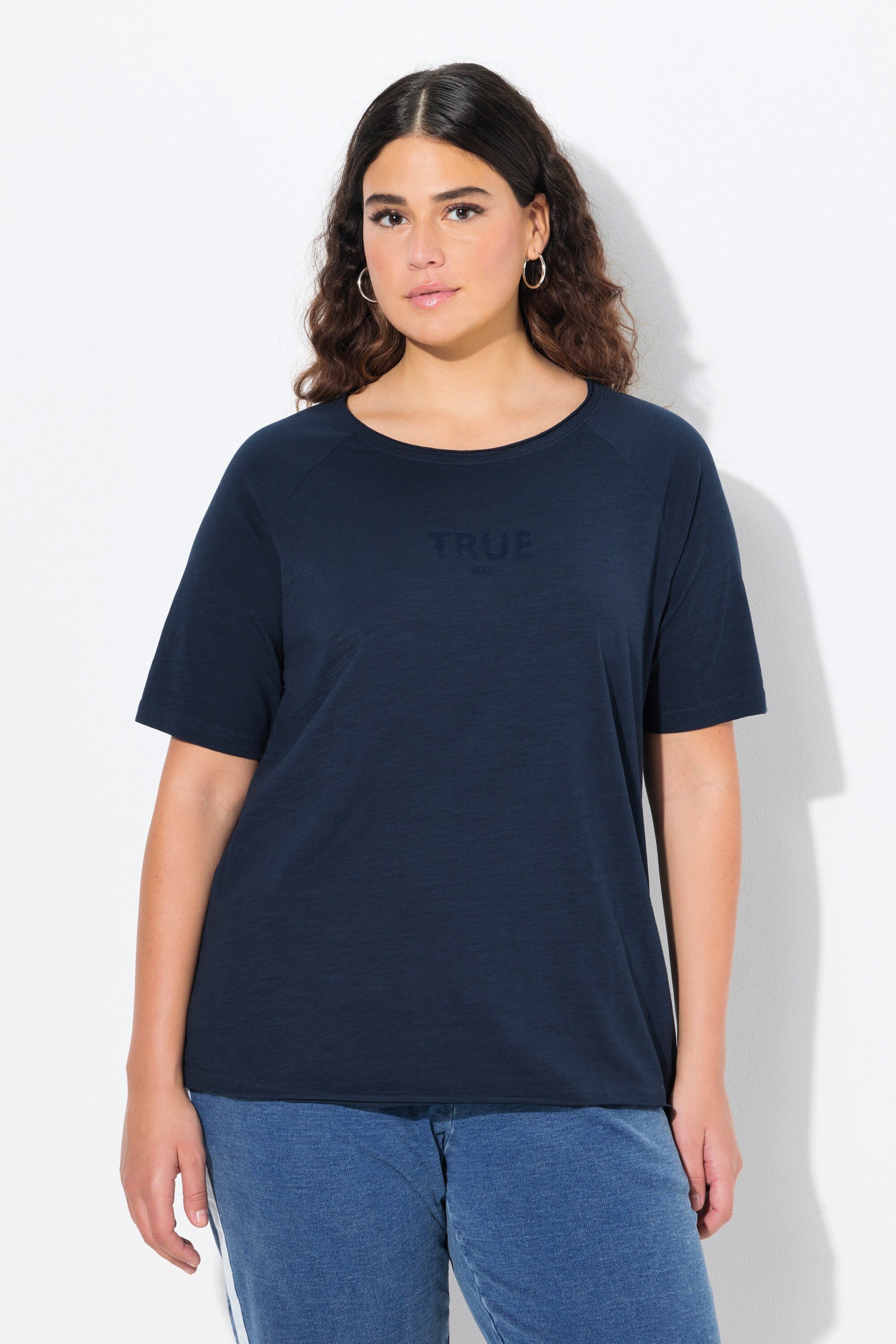 Ulla Popken T-Shirt Shirt Ringel Rundhals günstig online kaufen