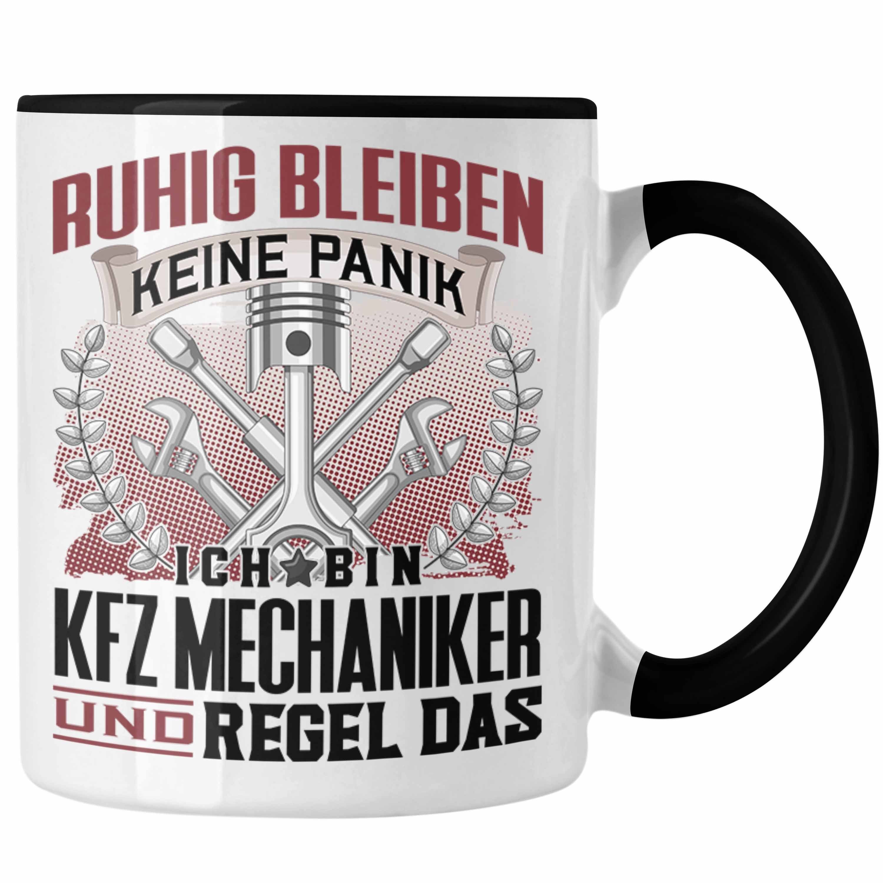 Ruhi KFZ Spruch Tasse Geschenk Tasse Trendation - Männer Schwarz Mechaniker Trendation Lustiger