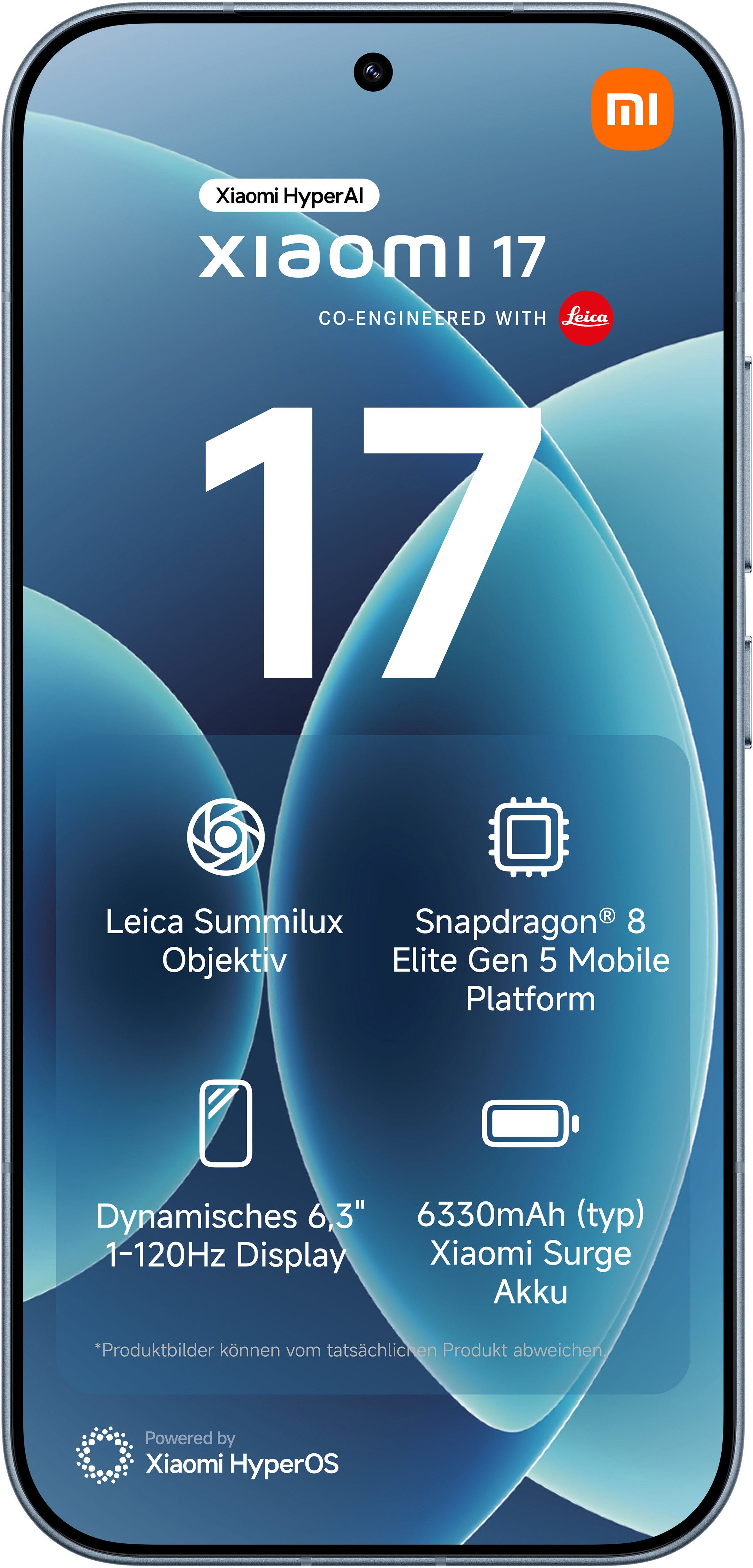 Xiaomi 17 12+512 GB Smartphone (16 cm/6,3 Zoll, 512 GB Speicherplatz, 50 MP Kamera)