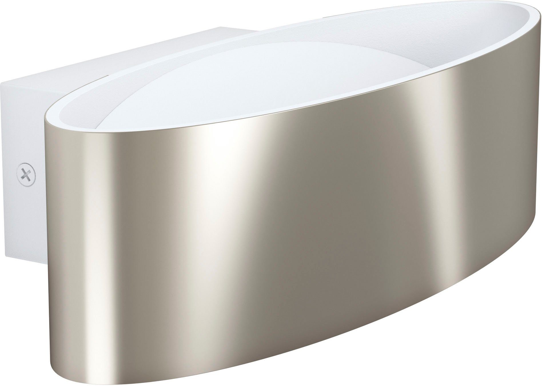 EGLO Wandleuchte MACCACARI, LED fest integriert, Warmweiß, Wand-/Deckenleuchte, L27 x H7,5 x AL13 cm, schwarz, gold, 10W inkl.