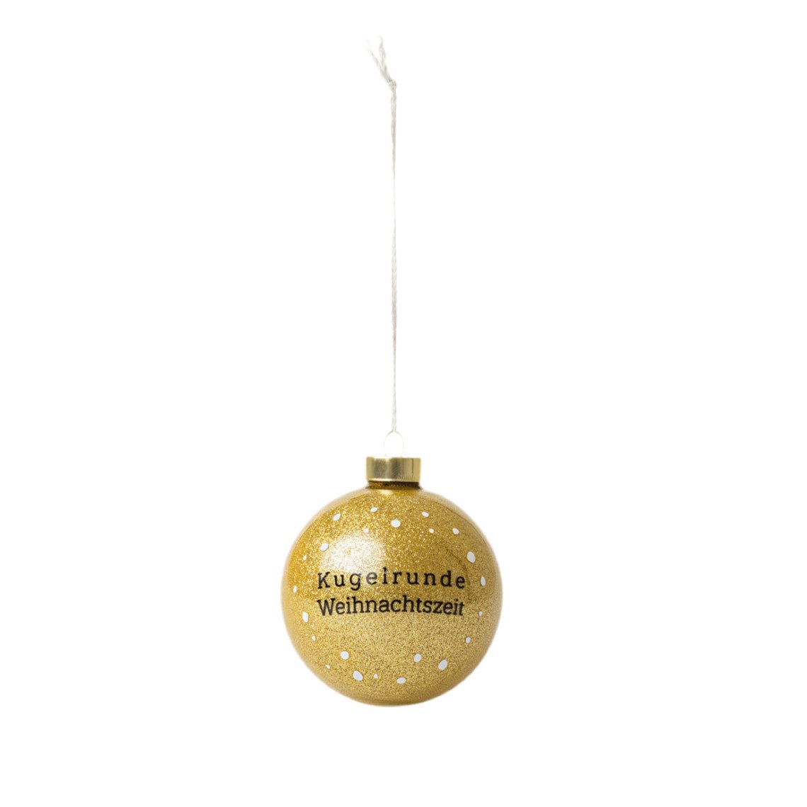 Räder Design Weihnachtsbaumkugel Lustige Weihnachtsbaumkugel aus Glas " Kugelrunde Weihnachtszeit " von