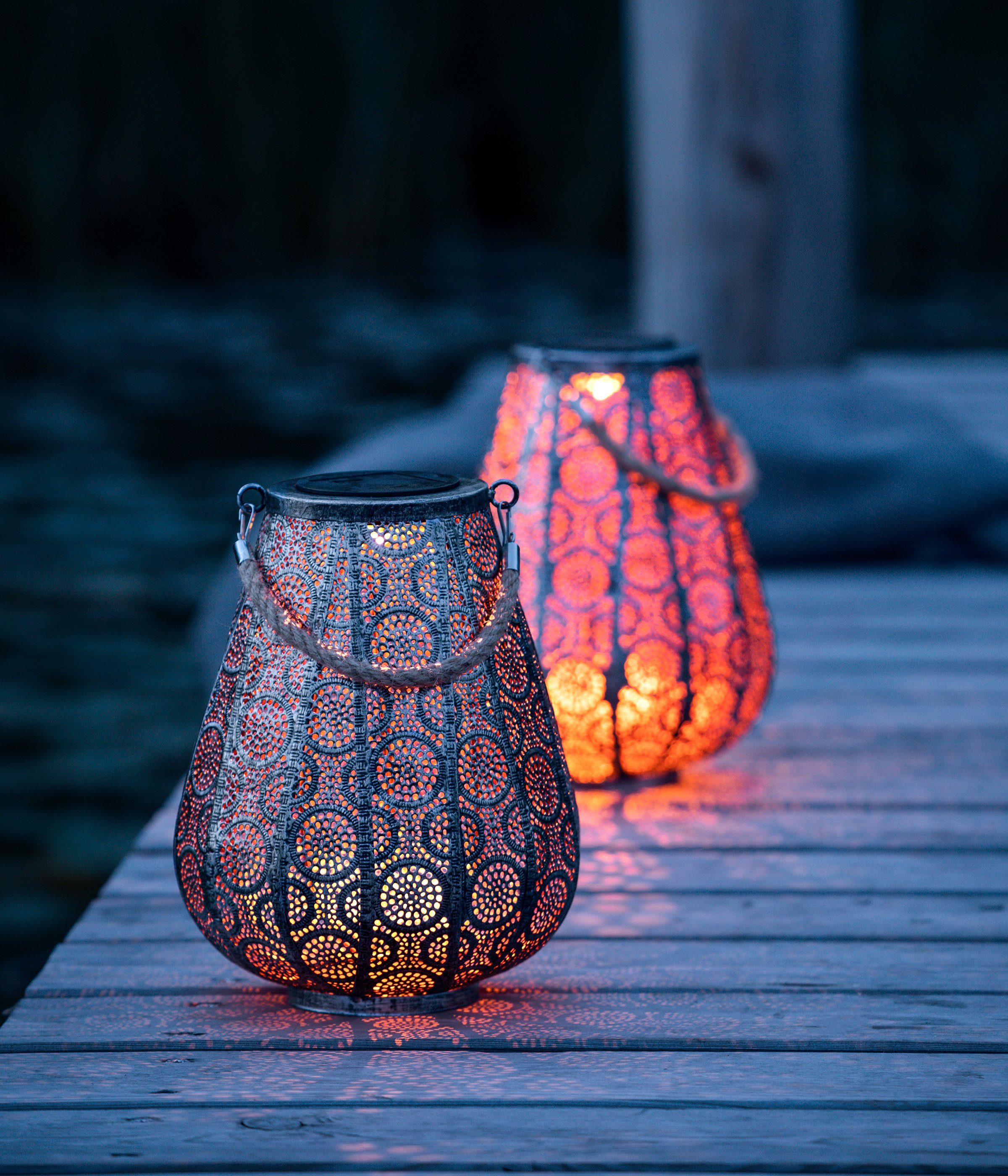 Dehner LED Solarleuchte Solar-Laterne Scala Ø günstig online kaufen