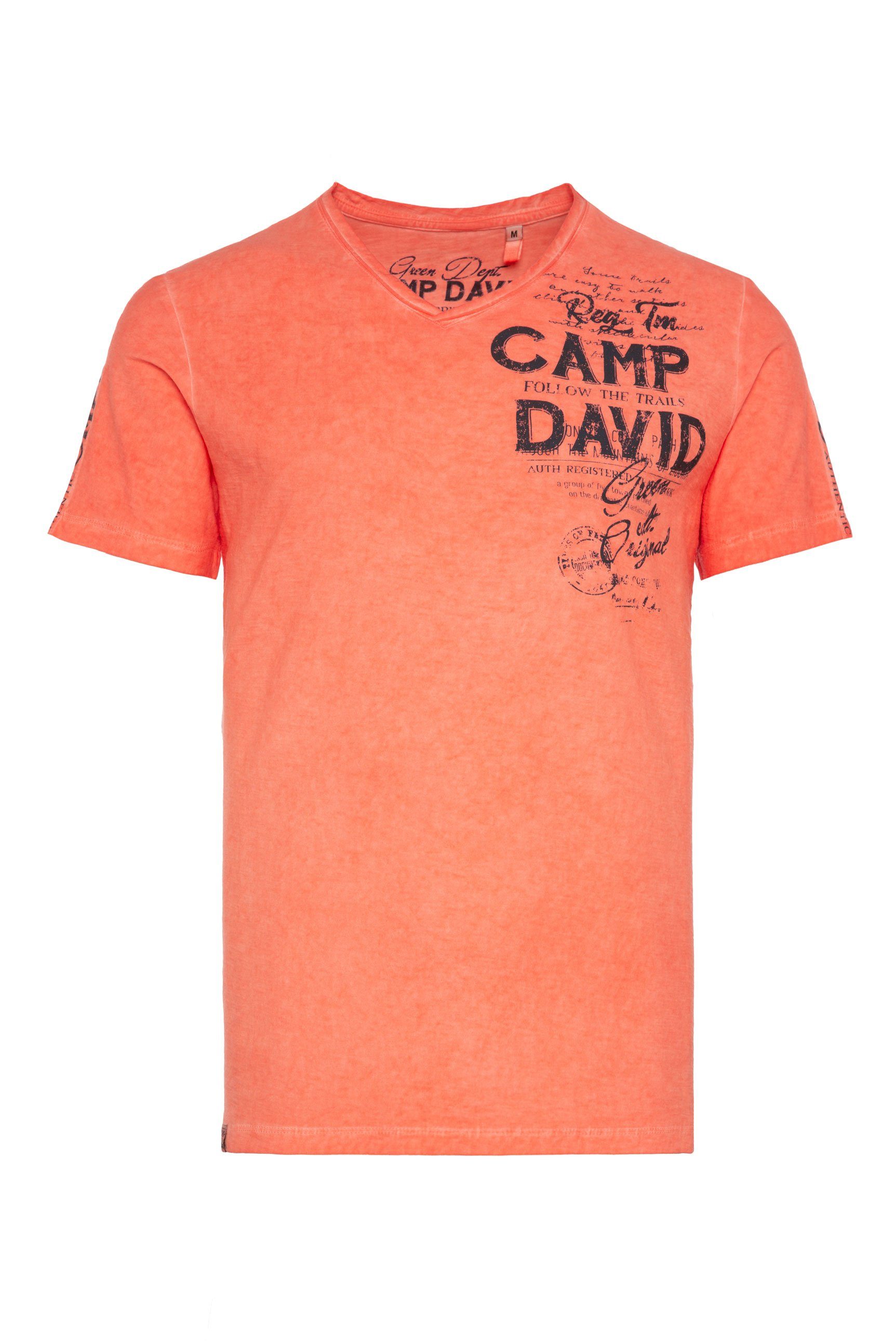 Baumwolle DAVID aus V-Shirt CAMP