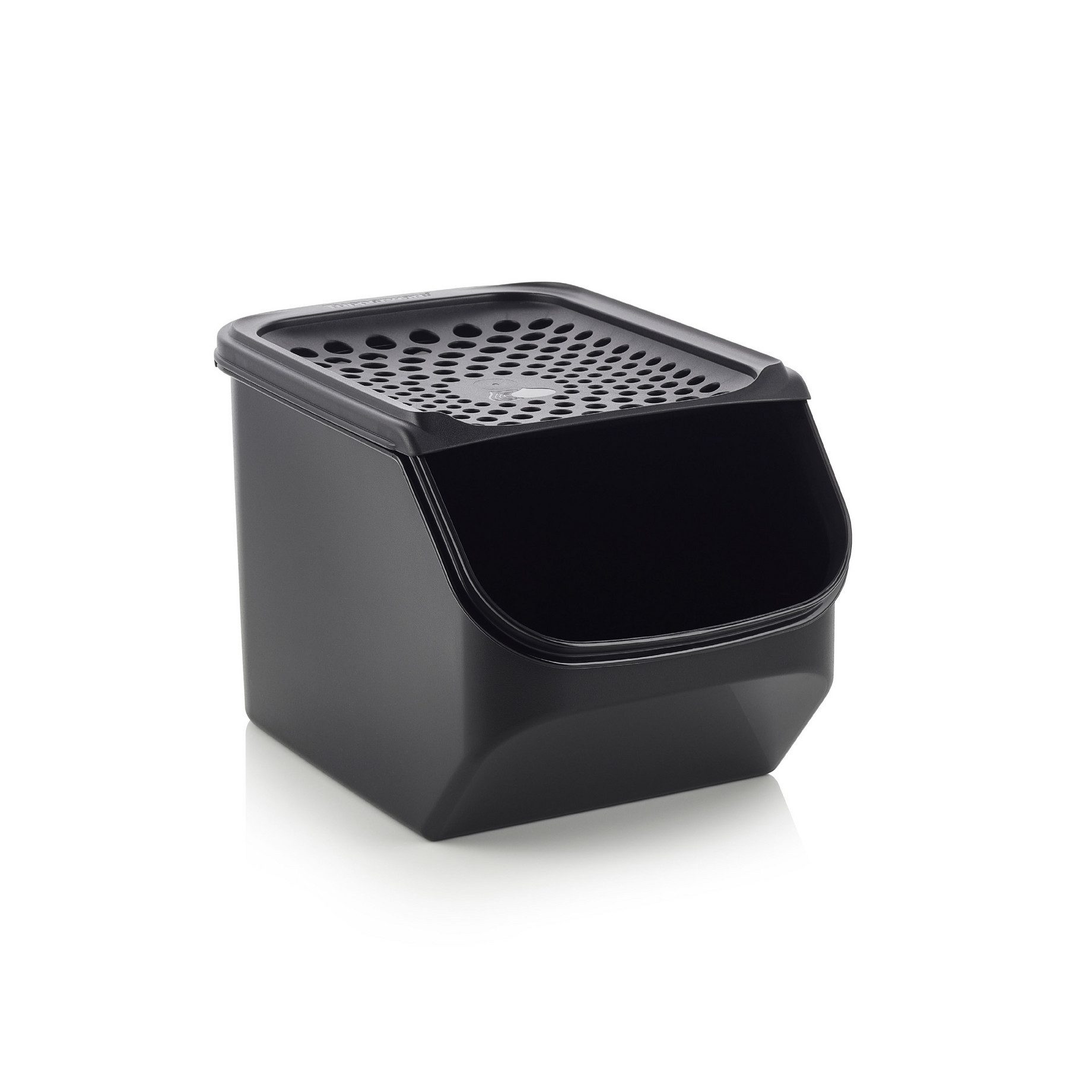 TUPPERWARE Vorratsdose Tupperware Zwiebellager schwarz für ca. 3 kg Zwiebeln