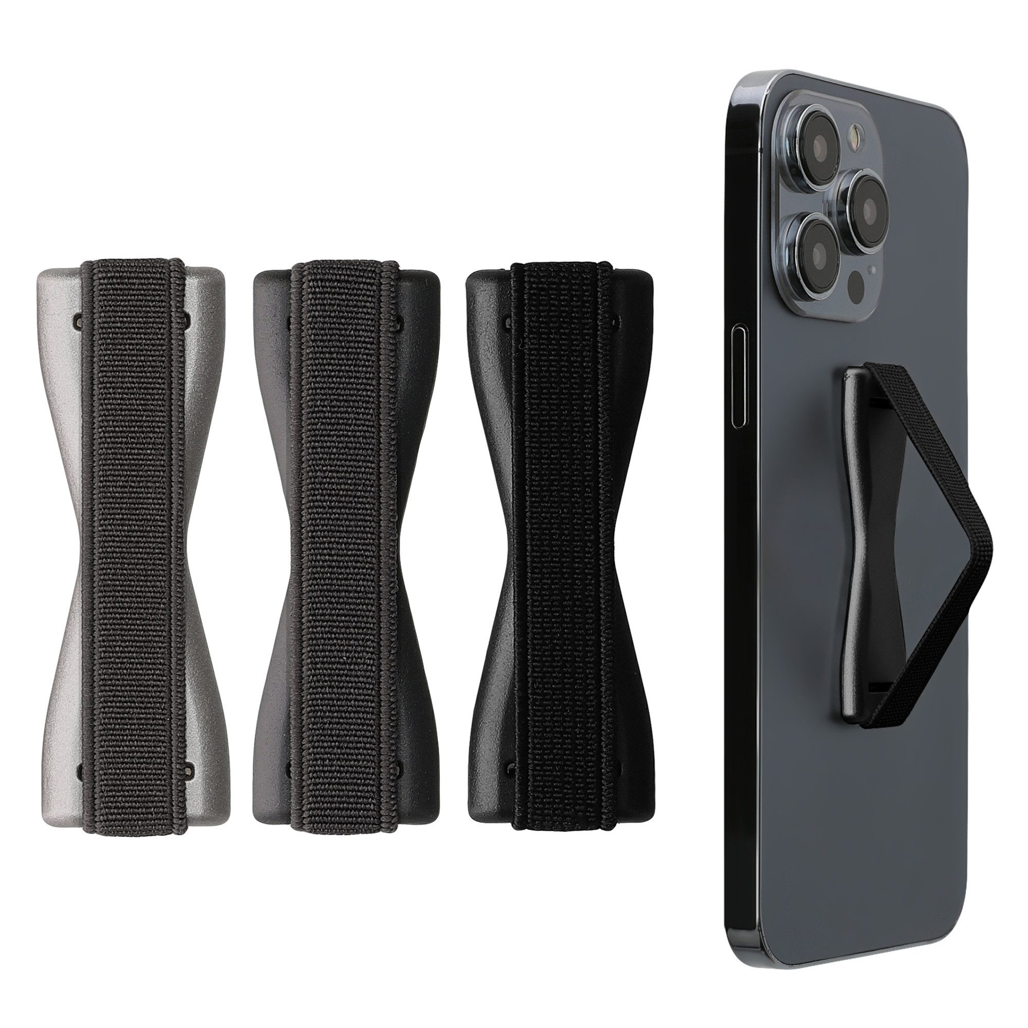 kwmobile Popsockets Smartphone Fingerhalter 3 Set, (3-tlg., Handy Halter Griff Halterung Einhandbedienung - 3x Handyhalter)