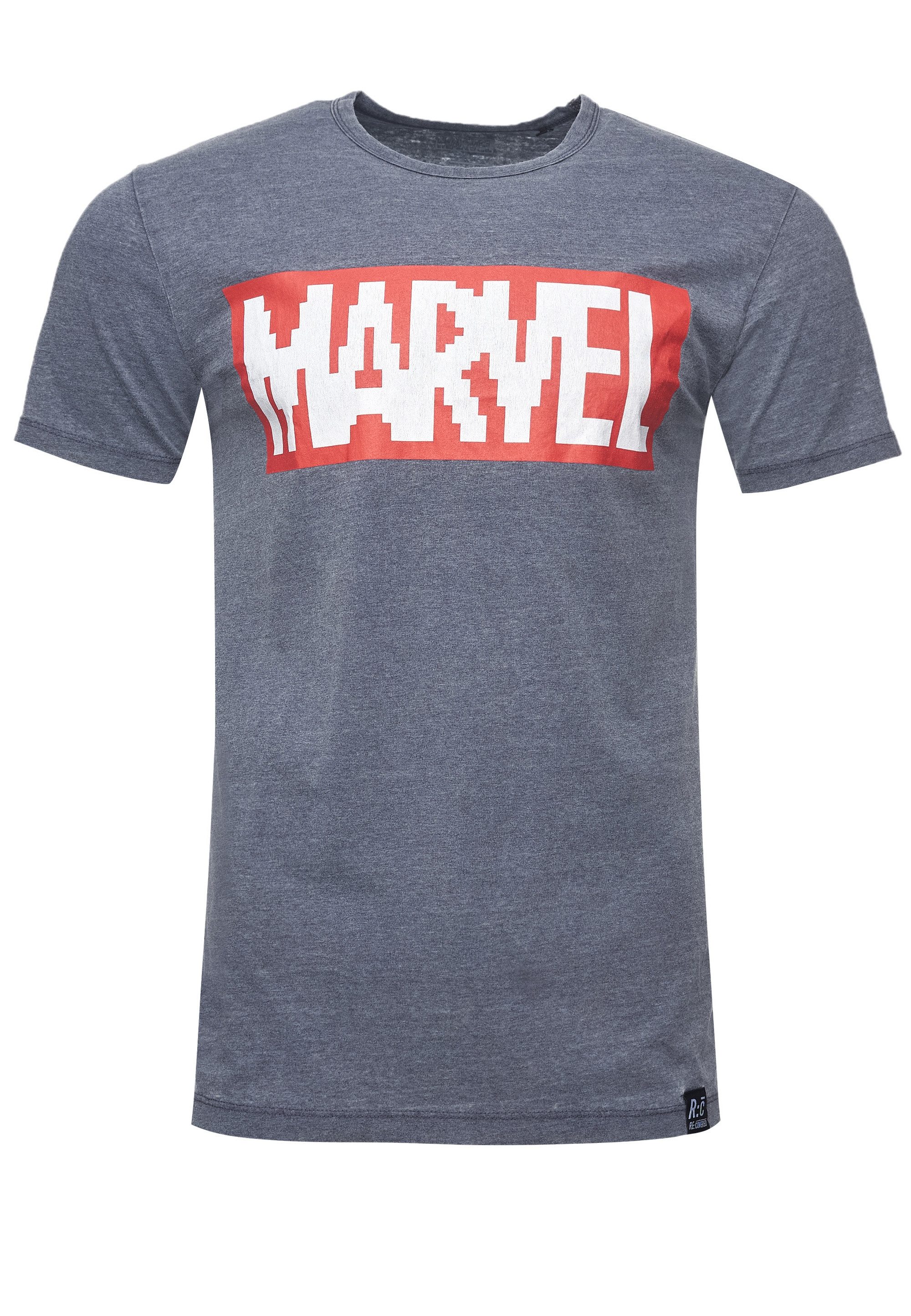 Recovered T-Shirt Marvel Pixel Logo im lockeren Schnitt