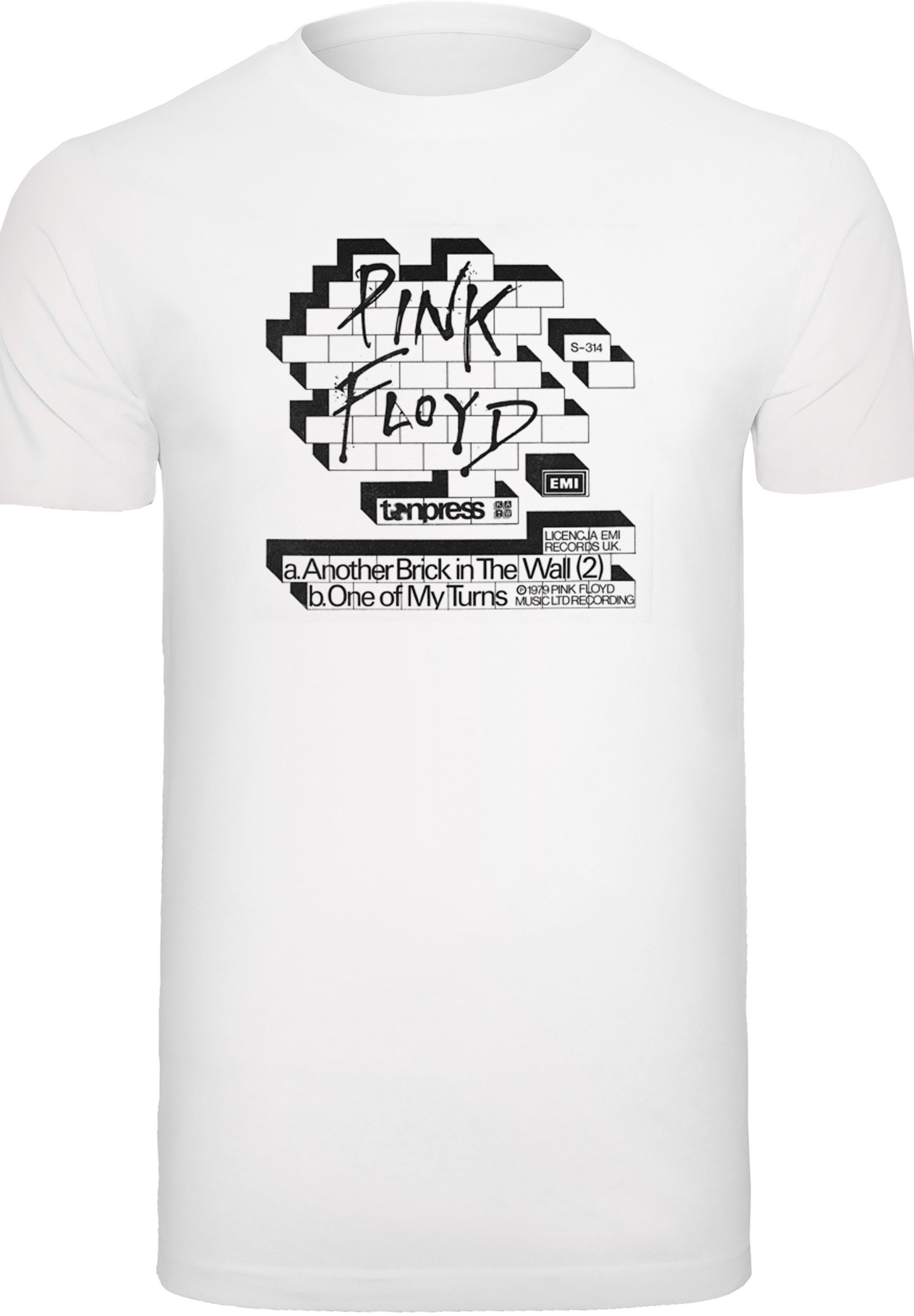 F4NT4STIC T-Shirt Pink Floyd Cover Merch,Regular-Fit,Basic,Bandshirt Another Album The Wall Brick in Herren,Premium