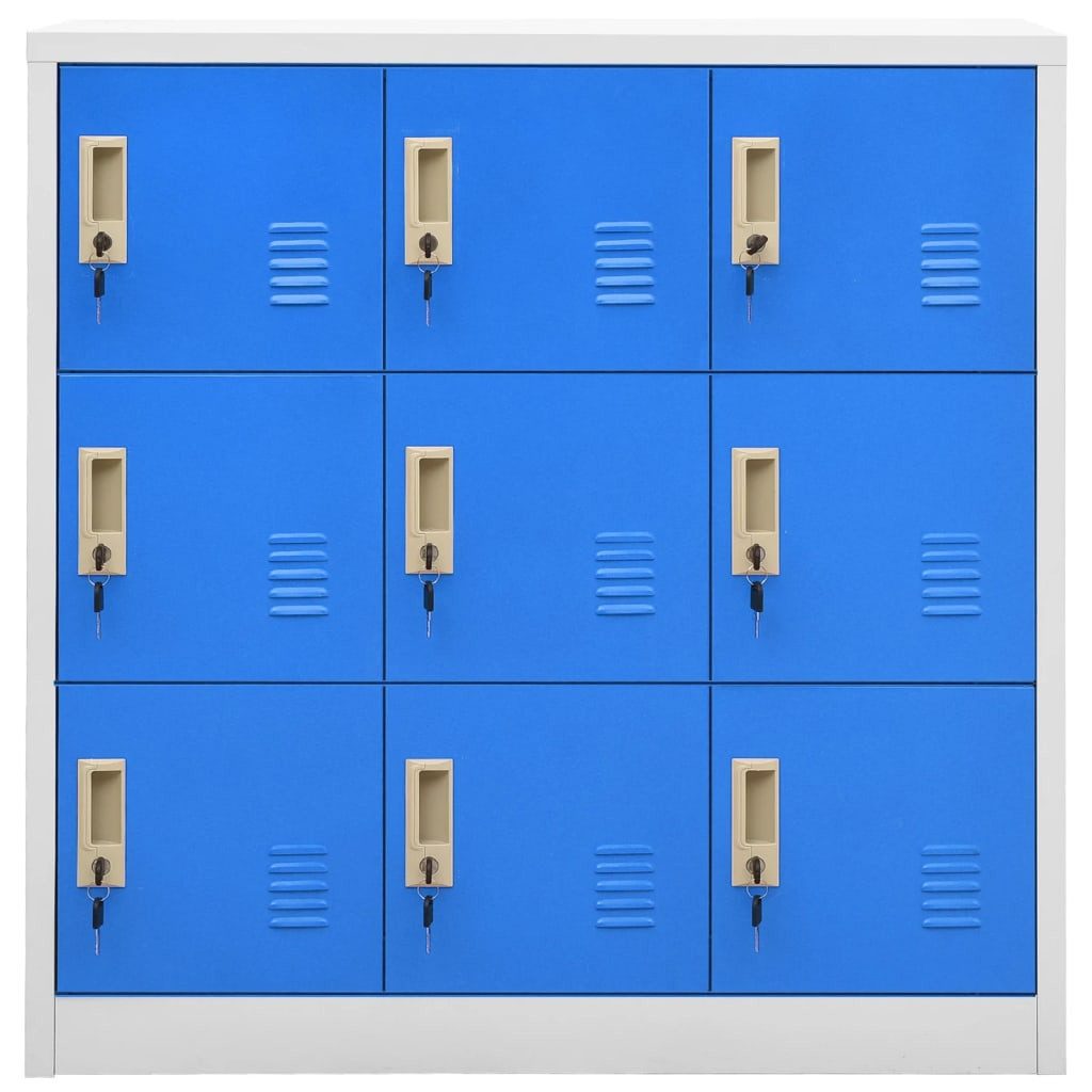 vidaXL Fächerschrank Schließfachschränke 5 Stk. Hellgrau günstig online kaufen