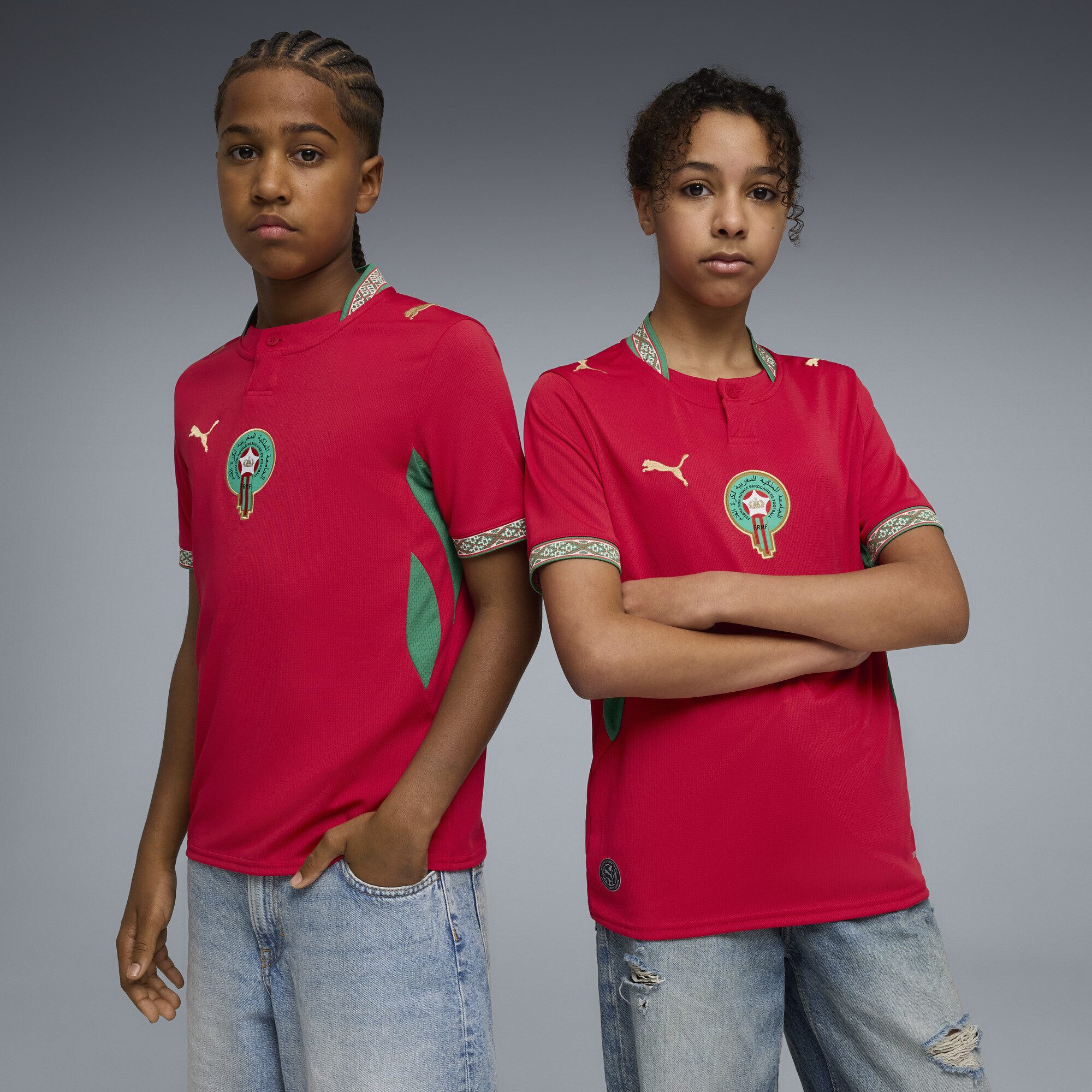 PUMA Trainingsshirt Marokko 2026 Heimtrikot Jugendliche