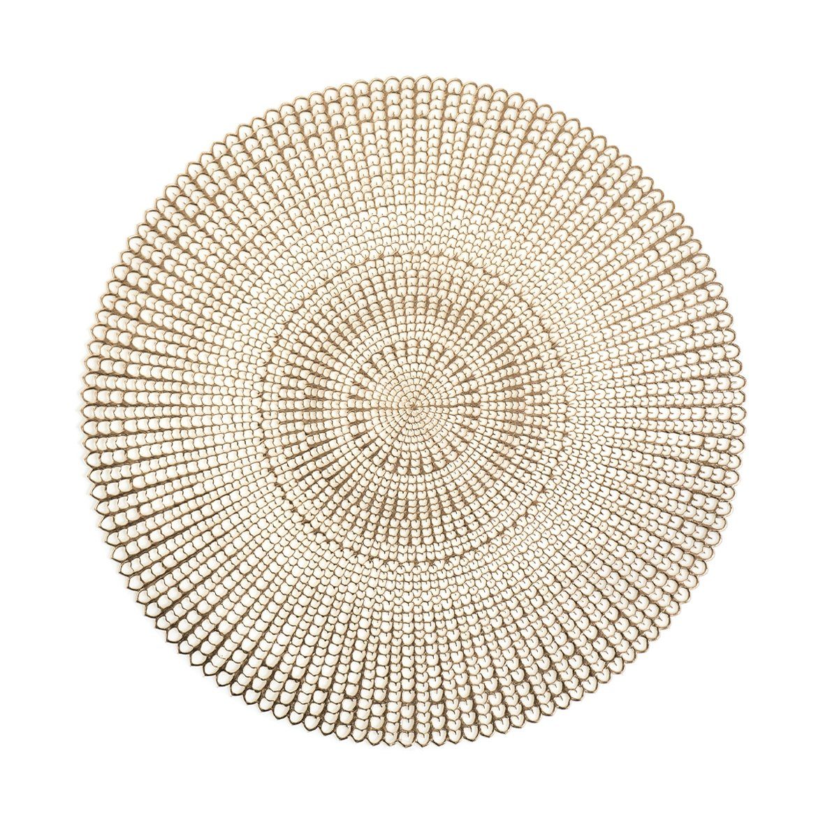 Zeller Present Platzset Cut out, (1-St), Kunststoff, rund, gold, Ø41 cm (1 günstig online kaufen