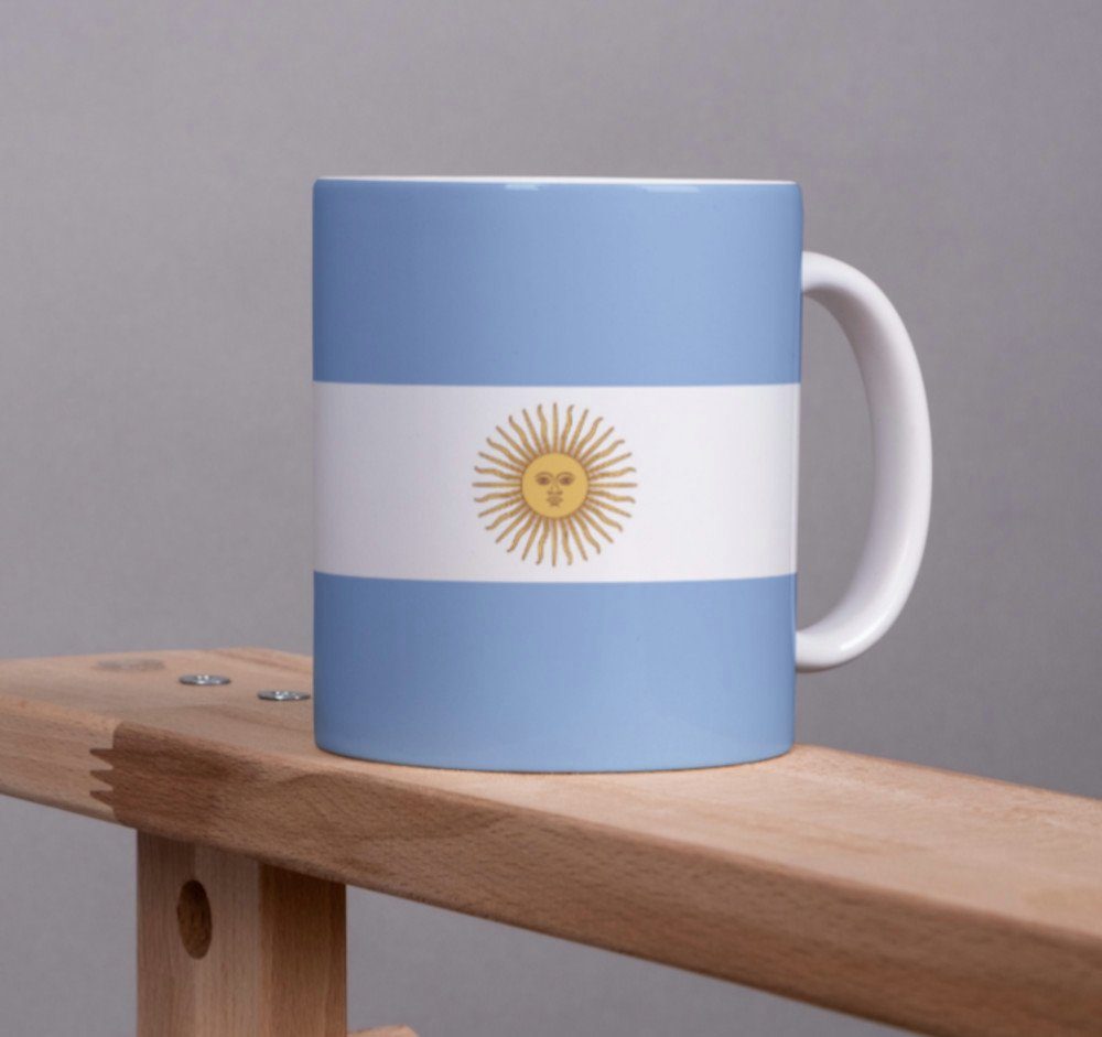 Tinisu Tasse Argentinien Tasse Flagge Pot Kaffeetasse National Becher Kaffee Cup