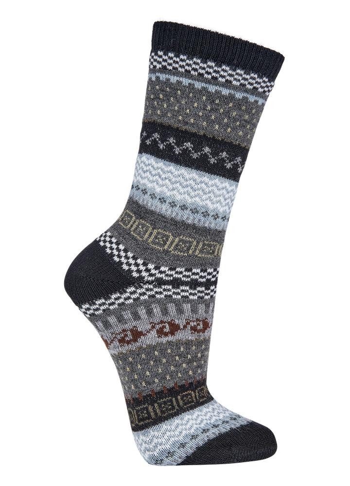 FussFreunde Norwegersocken 2 Paar Hygge-Socken mit Wolle, knallige Wintersocken für Sie & Ihn (Set, 2 Paar) knallige Farben