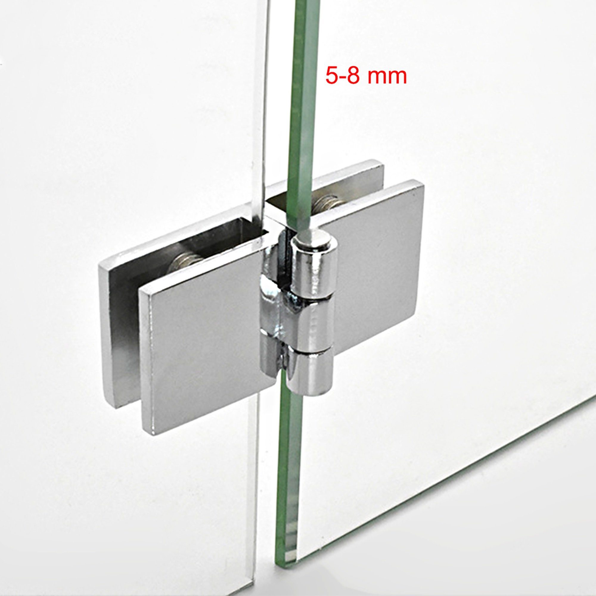 Tür Scharnier Scharnier BAYLI Set Halter, Dusche Glas Regal Grad, 180 2er 5-8mm