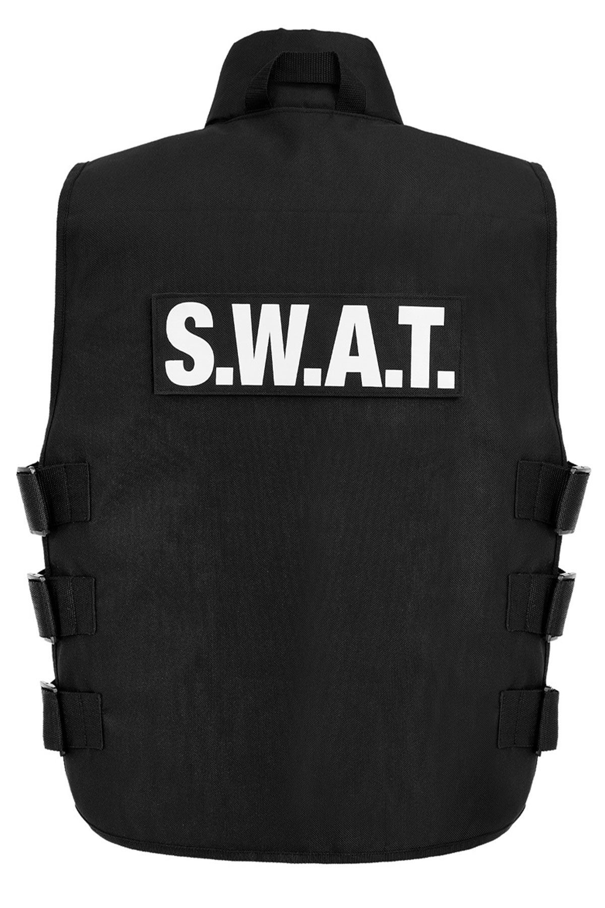 Widmann S.r.l. Polizei-Kostüm SWAT Kostüm Weste für Erwachsene, Schwarz - P günstig online kaufen