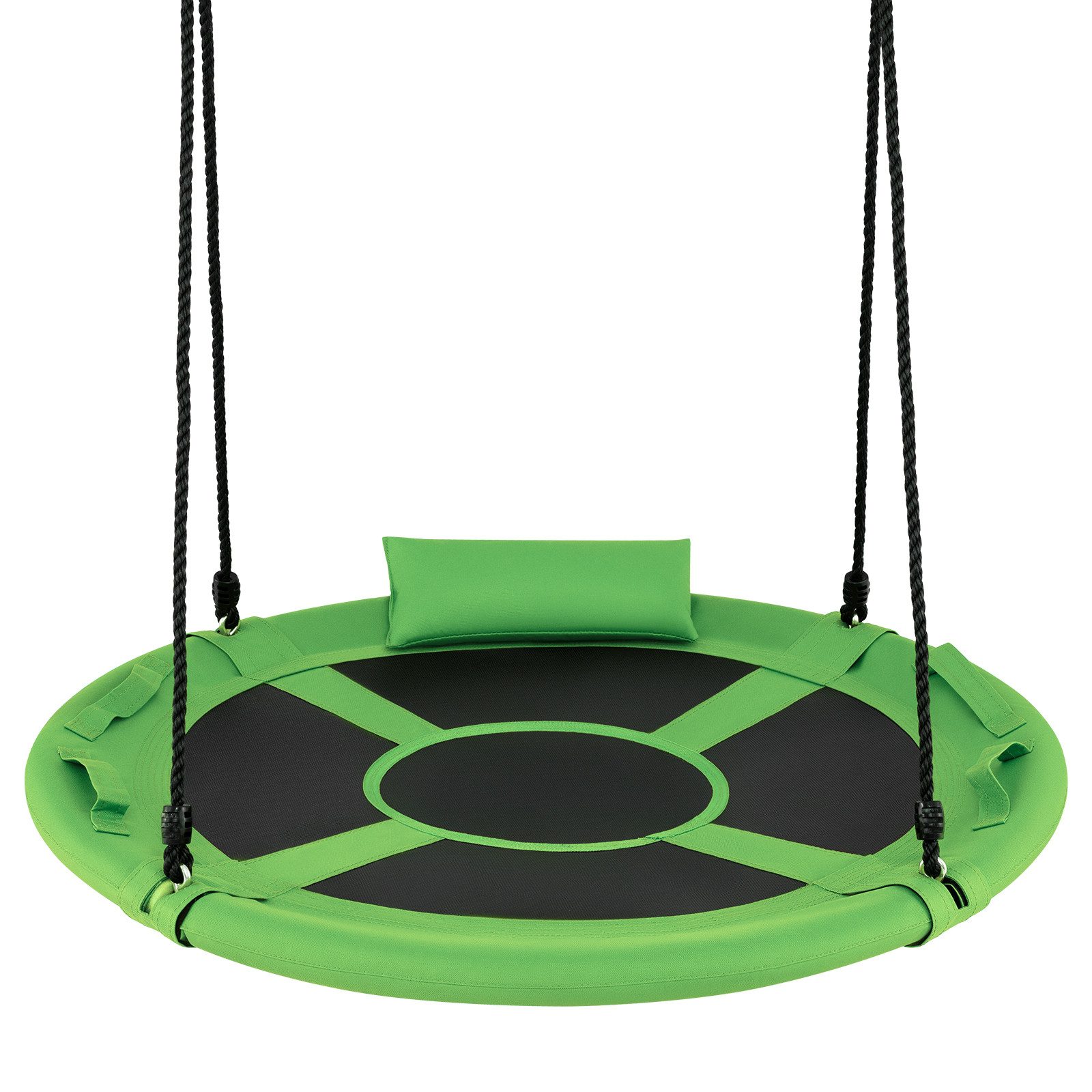 COSTWAY Einzelschaukel, (1-tlg), Nestschaukel, Kinderschaukel mit Kissen & Griffe