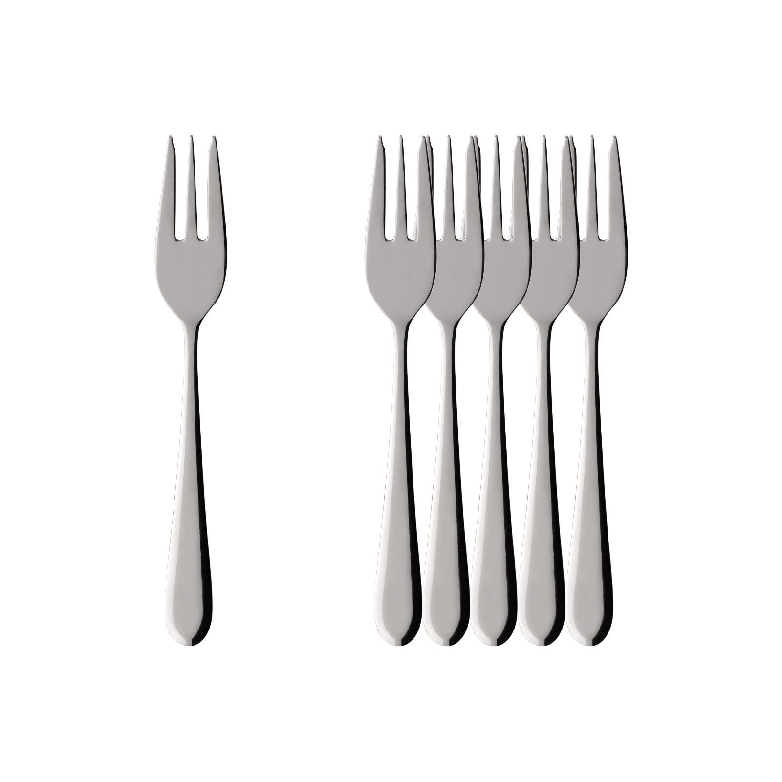 Villeroy & Boch Kuchengabel Oscar Kuchengabel 15,8 cm 6er Set (6 Stück)
