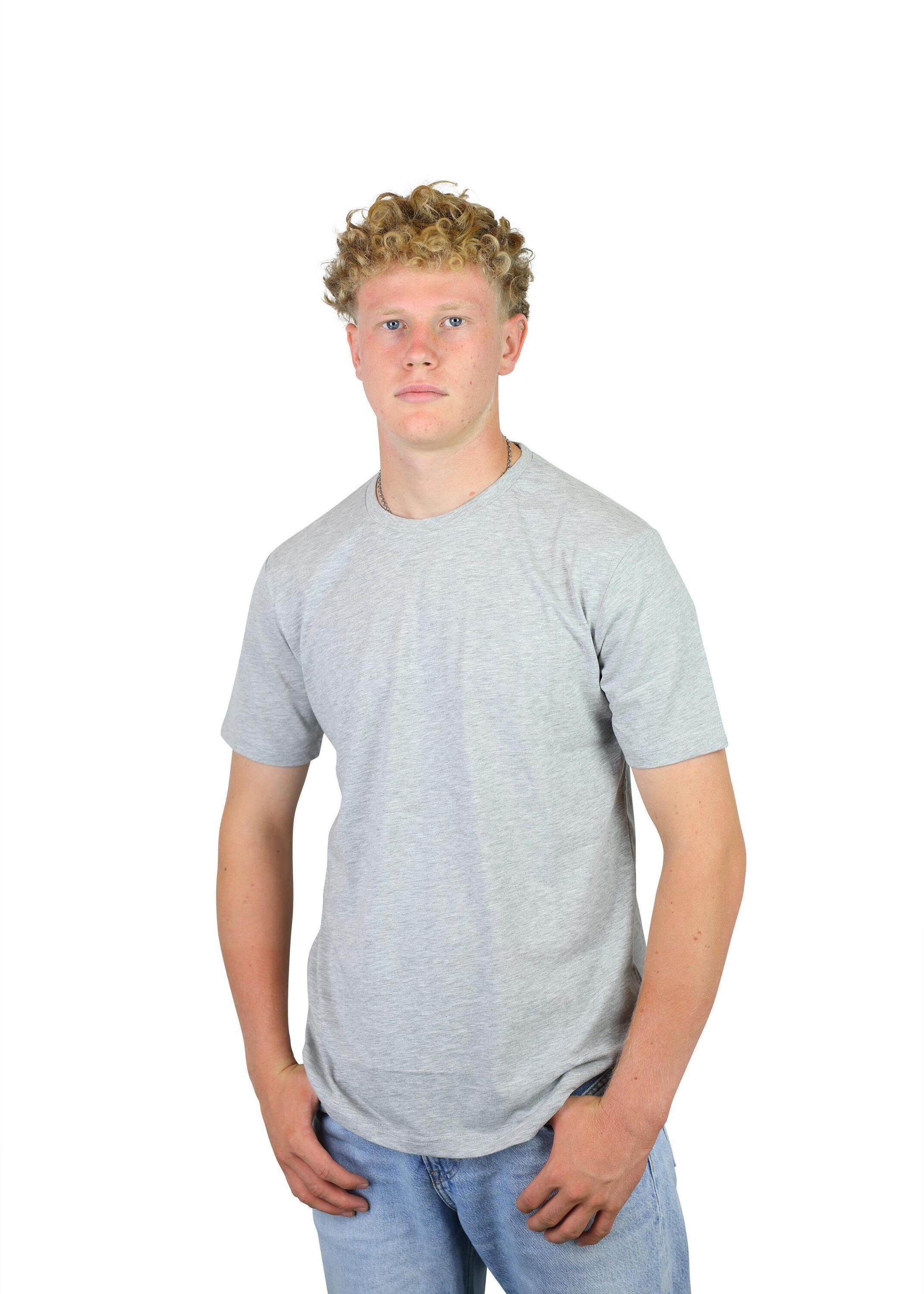 FuPer T-Shirt Karl für Herren, Lifestyle Grey aus Sport für Baumwolle und