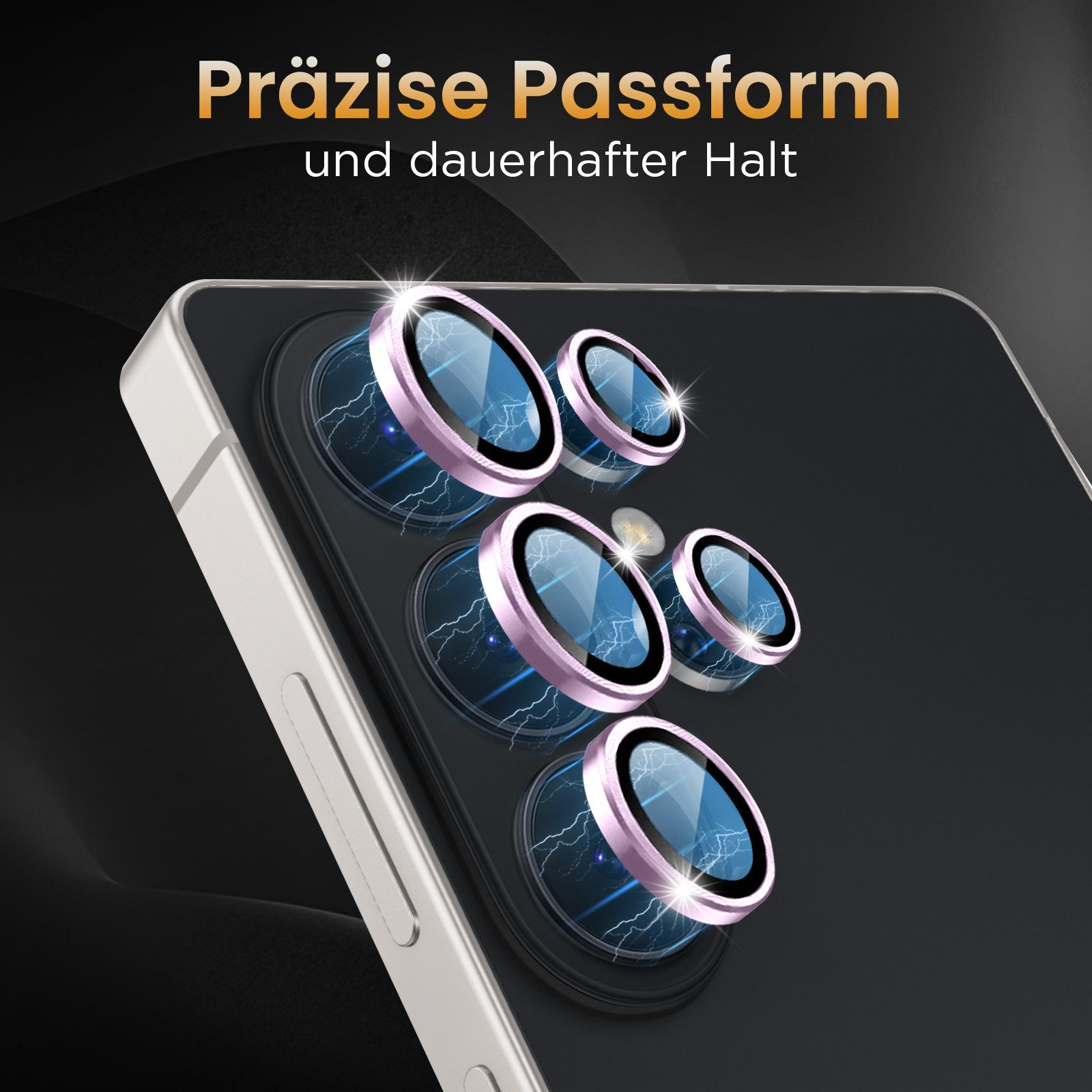 Tec-Expert Kameraschutzglas 9H Kameraglas Set in Helles Violett für Samsung Galaxy S26 Ultra für Samsung Galaxy S26 Ultra, Linsenschutzglas Set, 1 Stück, Kamera – Bild 5 von 5