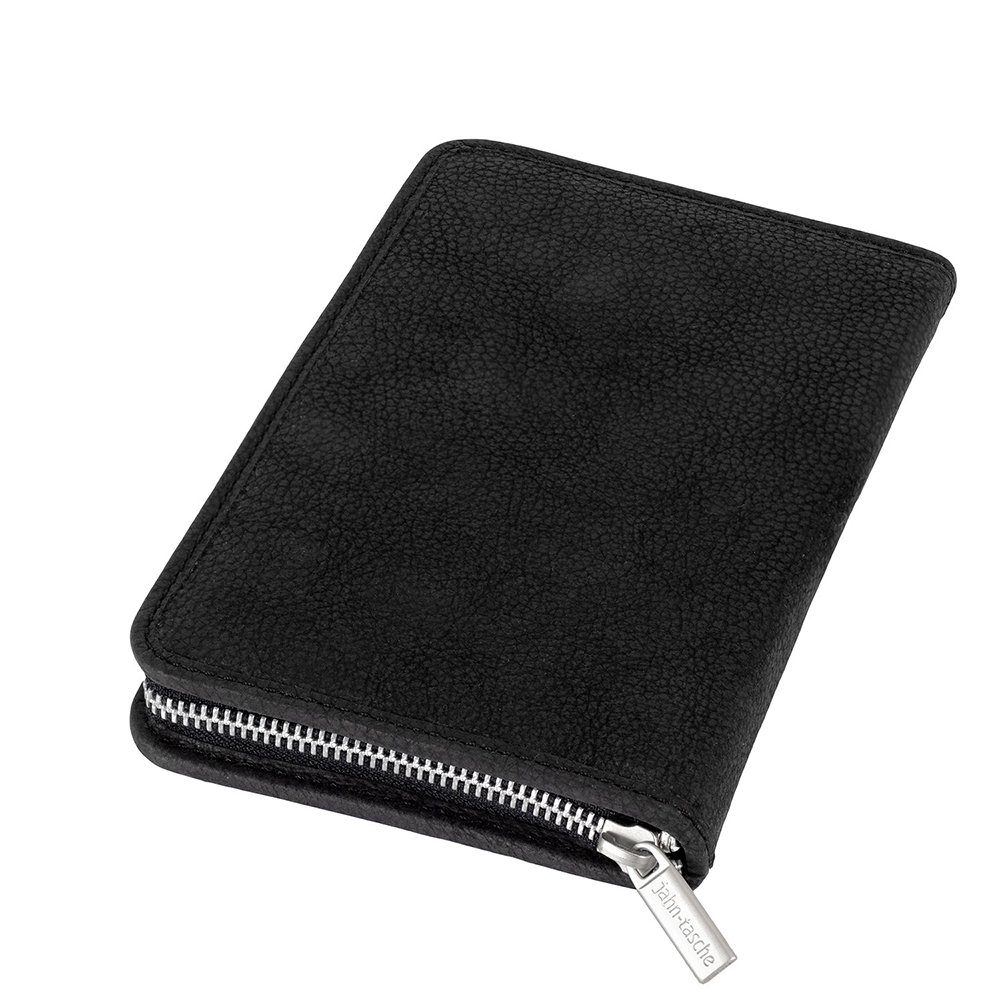 Jahn-Tasche Pencilbag Großes Federmäppchen / Leder 014 Schwarz L Gr. Stifte-Etui Jahn-Tasche