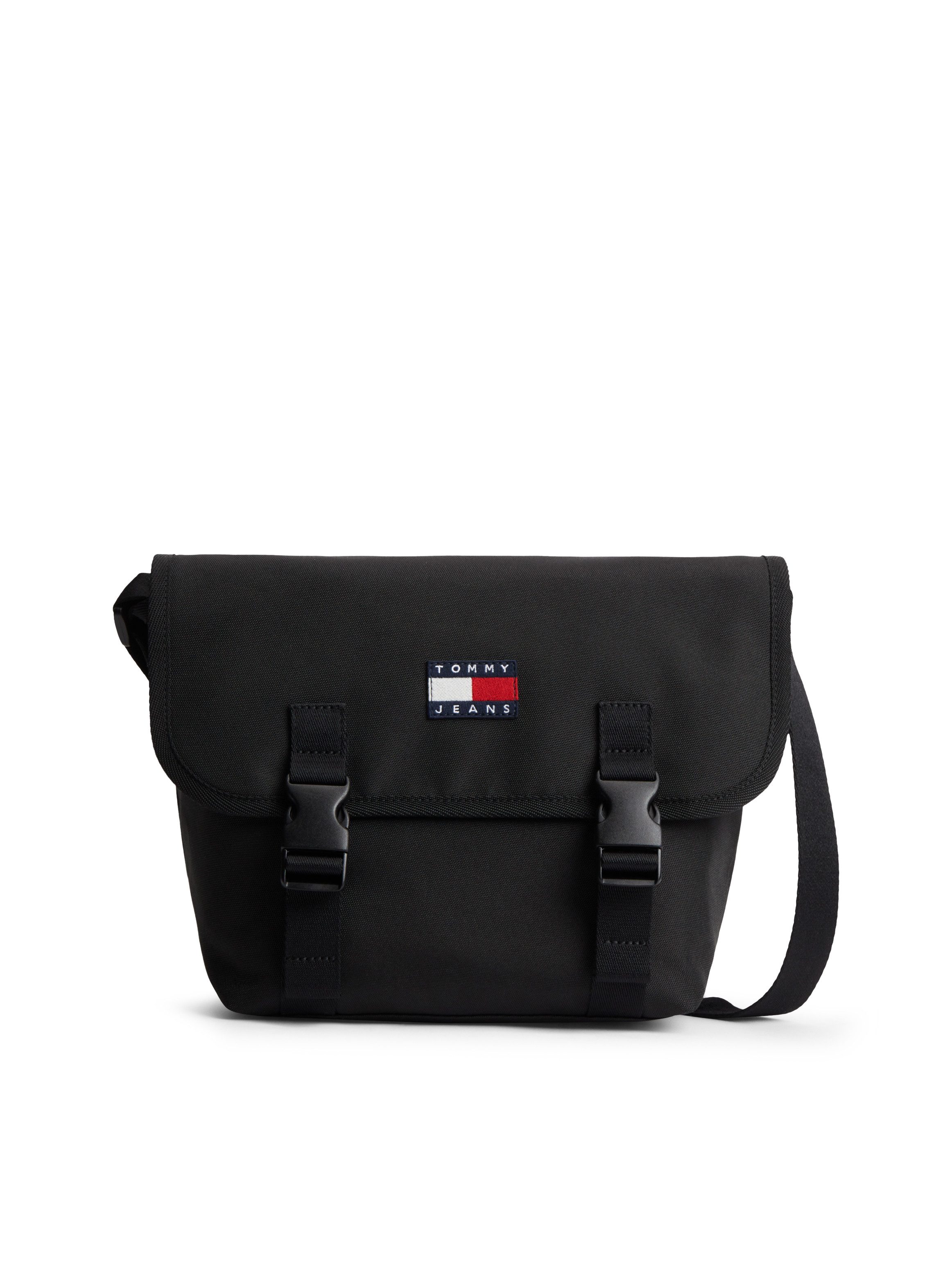 Tommy Jeans Messenger Bag TJM ESS DAILY MESSENGER, Damen Schultertasche, Geschäftstasche mit Logo-Aufnäher