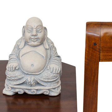 Aubaho Gartenfigur Skulptur lachender Buddha Glücksbuddha Figur Statue massiv Antik-Stil