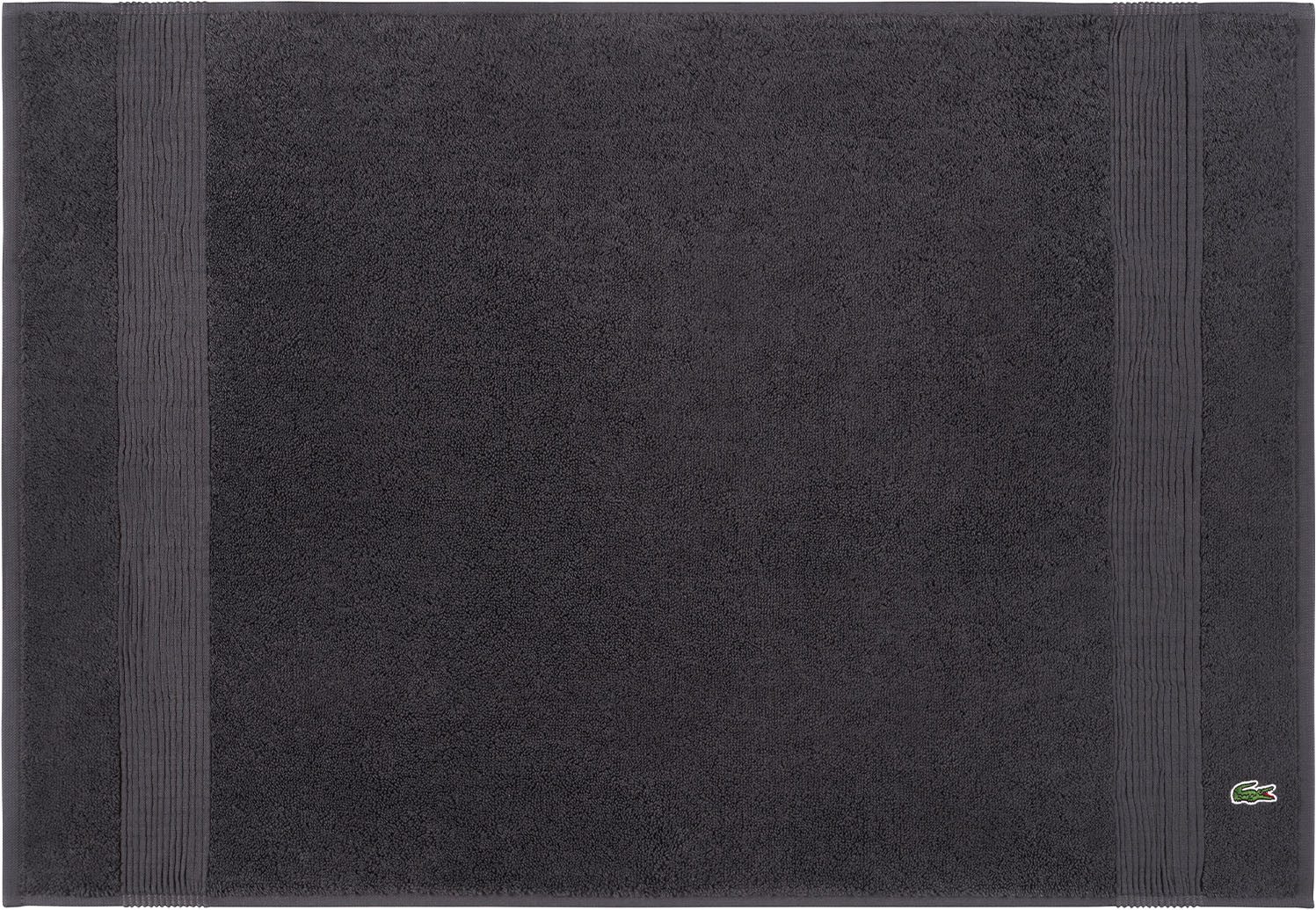 Lacoste Badematte LLECROCO, Höhe 3 mm, schnell trocknend, Baumwolle, mit Label-Applikationen