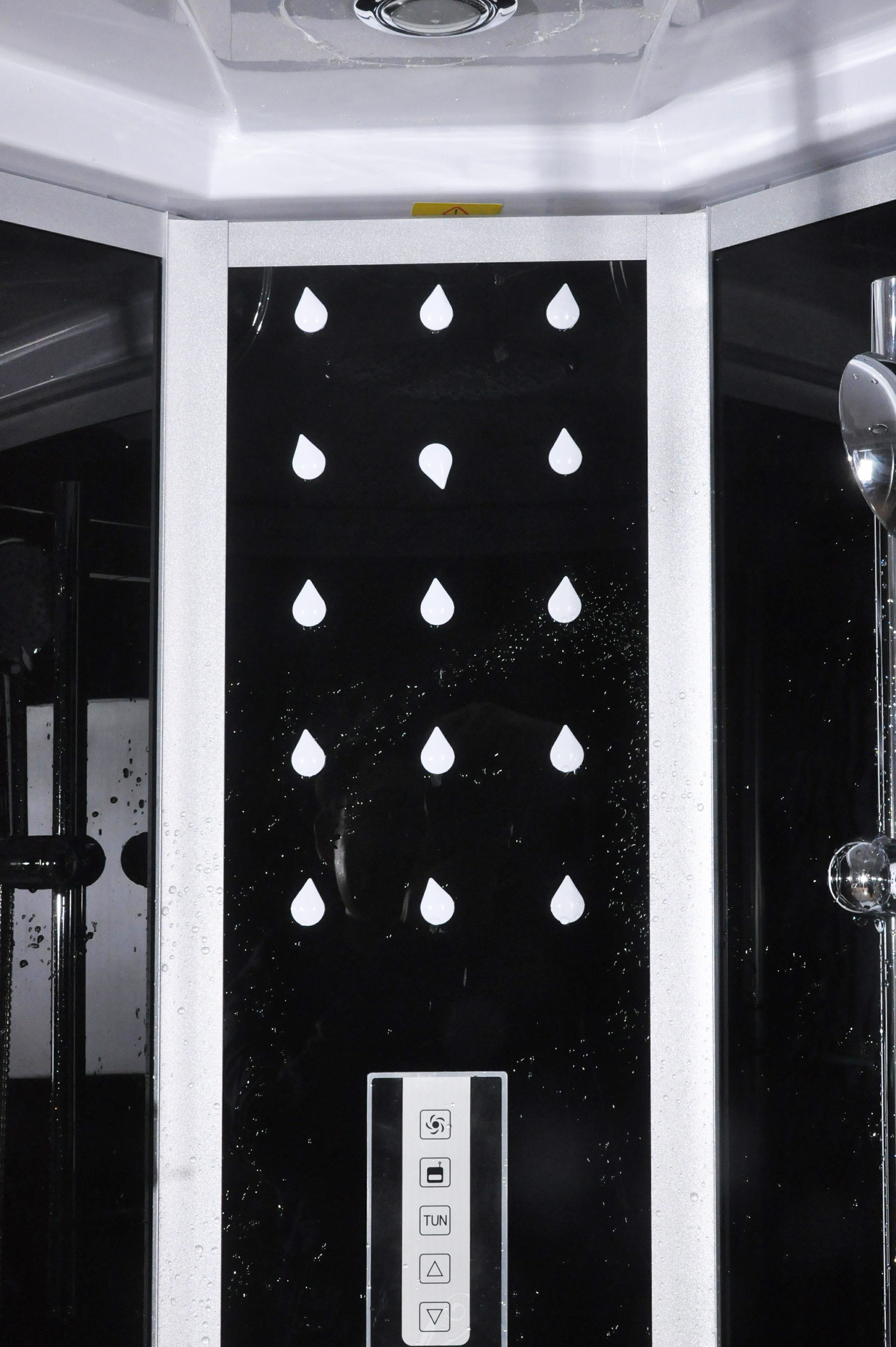 Sanotechnik Komplettdusche Dream, BxT: 90x90 cm, Sicherheitsglas, 1-tlg., mit Sitz