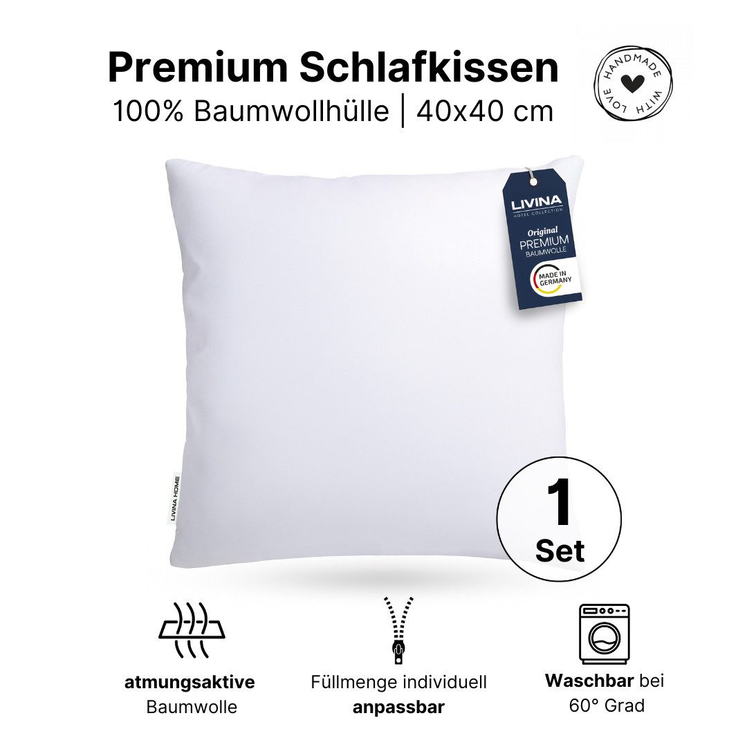 LIVINA HOME Kopfkissen Schlafkissen in Hotelqualität, Microfaserkissen, 80x günstig online kaufen