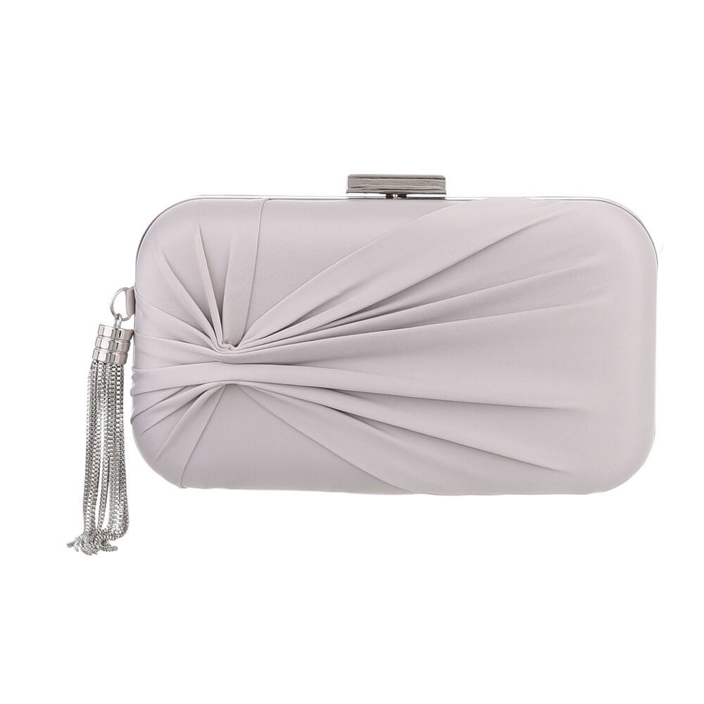 Ital-Design Schultertasche Kleine, Damentasche clutch schultertasche in Hellgrau