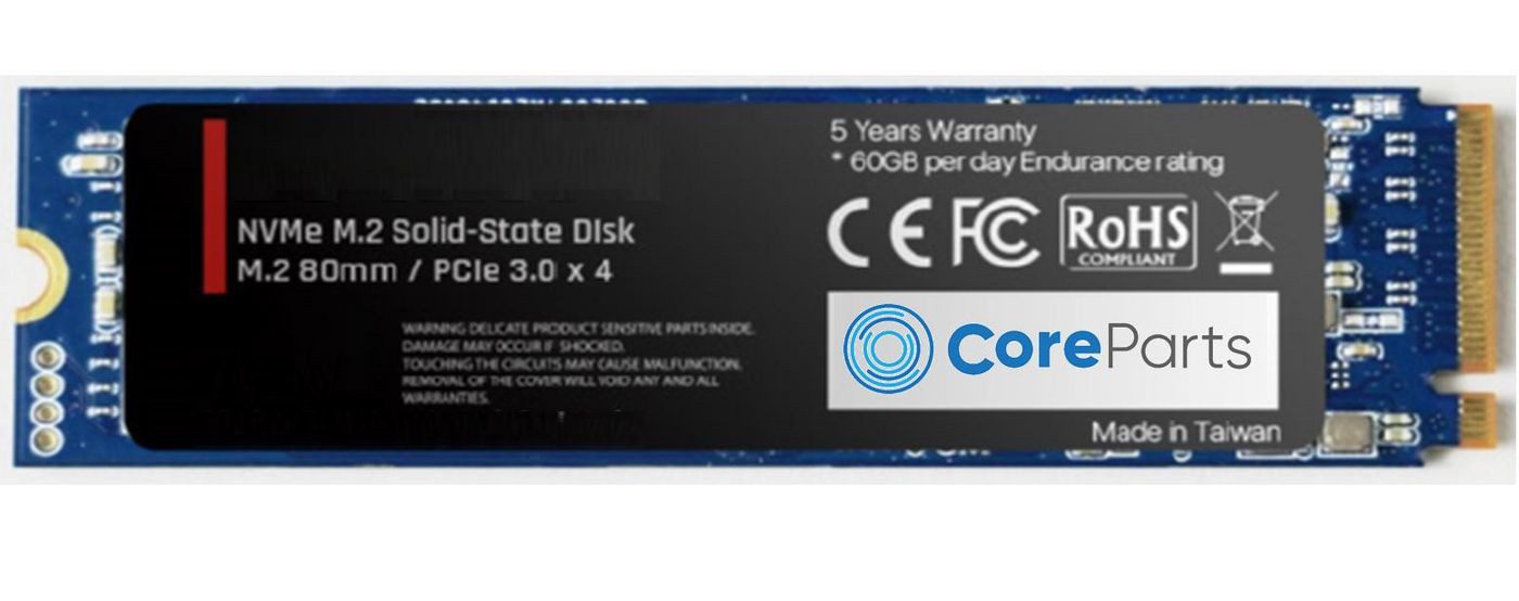 Coreparts CPSSD-M.2NVMEHE-2TB, 2 TB, M.2, 3470 MB/s Gaming-Festplatte