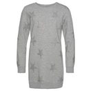 KIDSWORLD Sweatkleid Sterne-Allover Kleid Sweatkleid mit Glitzer für den Alltag, sportlicher Touch