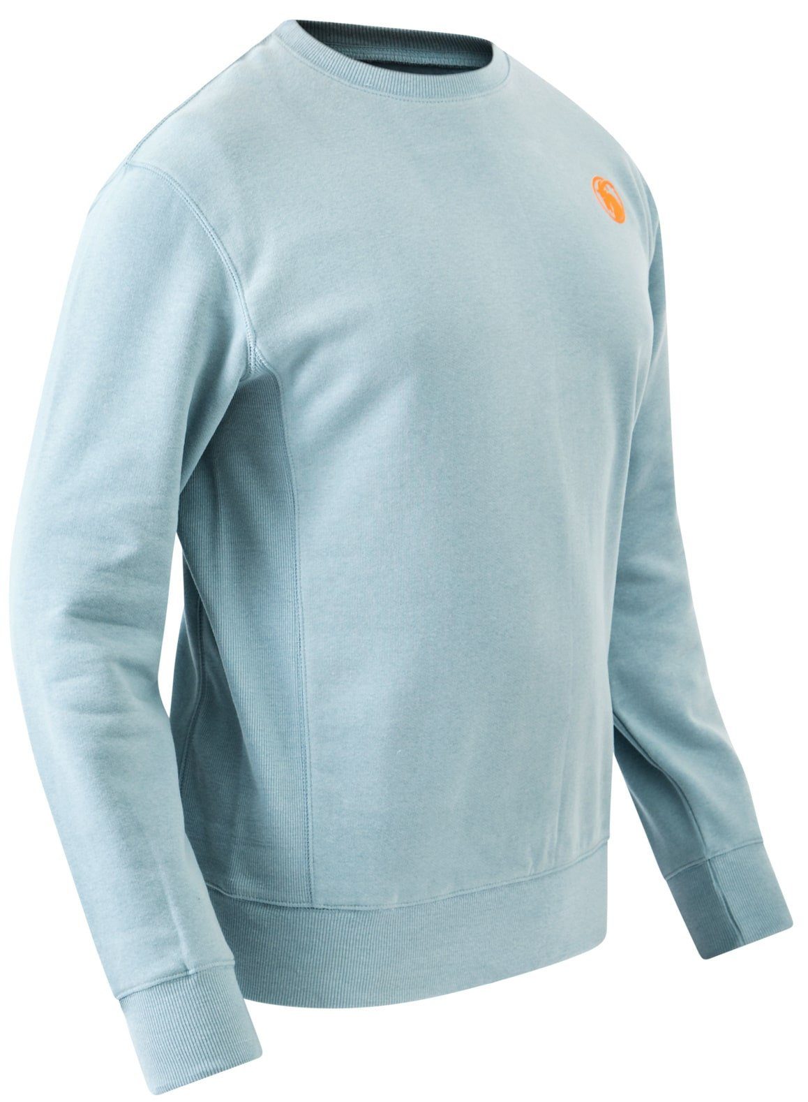 bis Sweatshirt Capricorn Größen Rockwear Seitlich von 5XL Rippstoff, eingenähter Whitby S hellblau