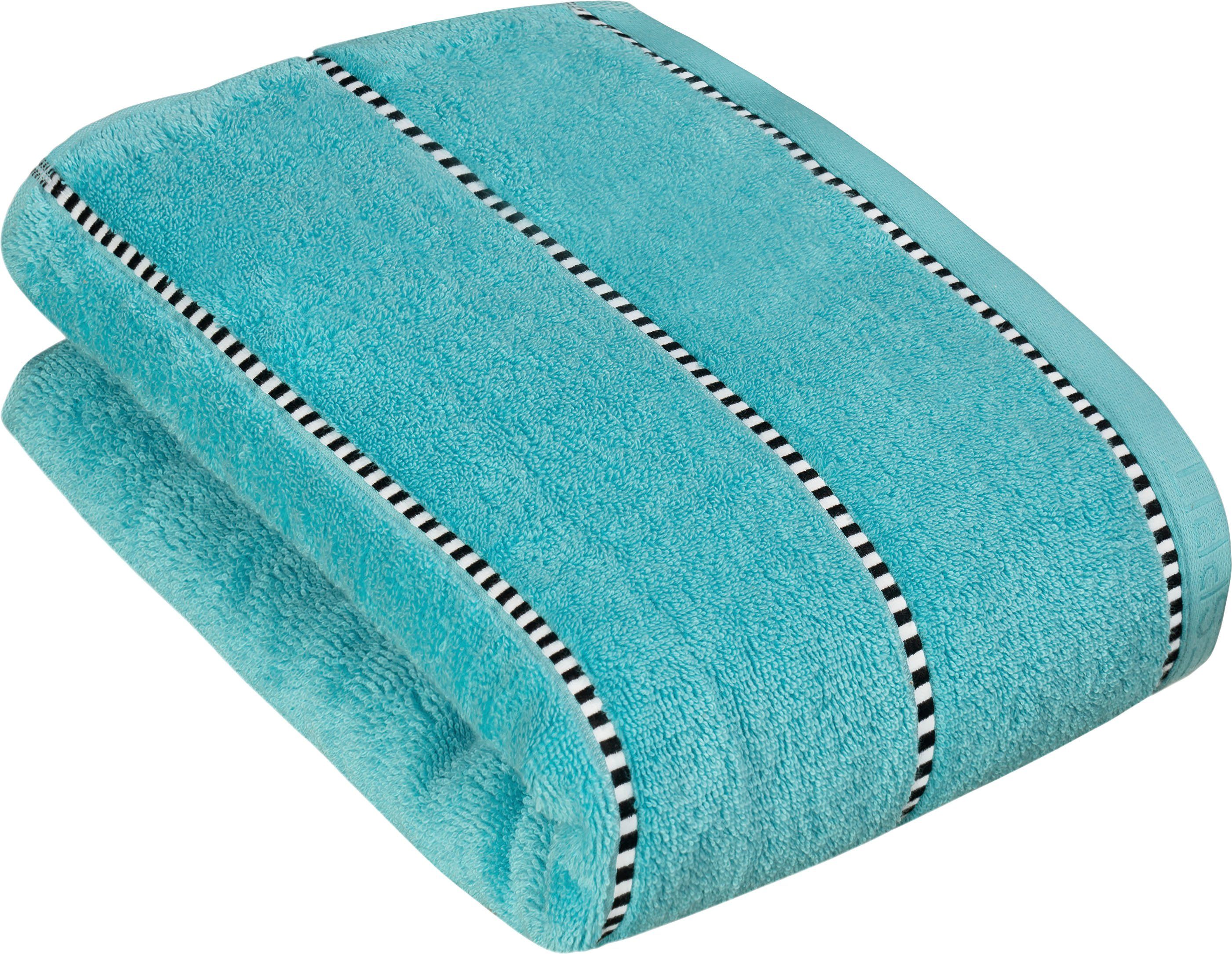 Esprit Duschtuch Box Stripes, Walkfrottier (1-St), hohe Saugfähigkeit turquoise | Badetücher