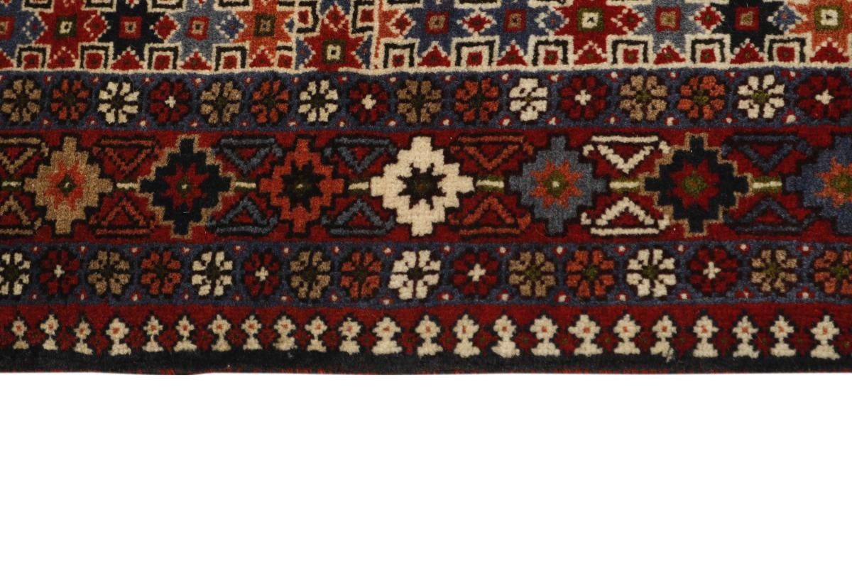 Orientteppich Orientteppich 12 / rechteckig, Handgeknüpfter 151x196 Yalameh Perserteppich, Nain mm Trading, Höhe: