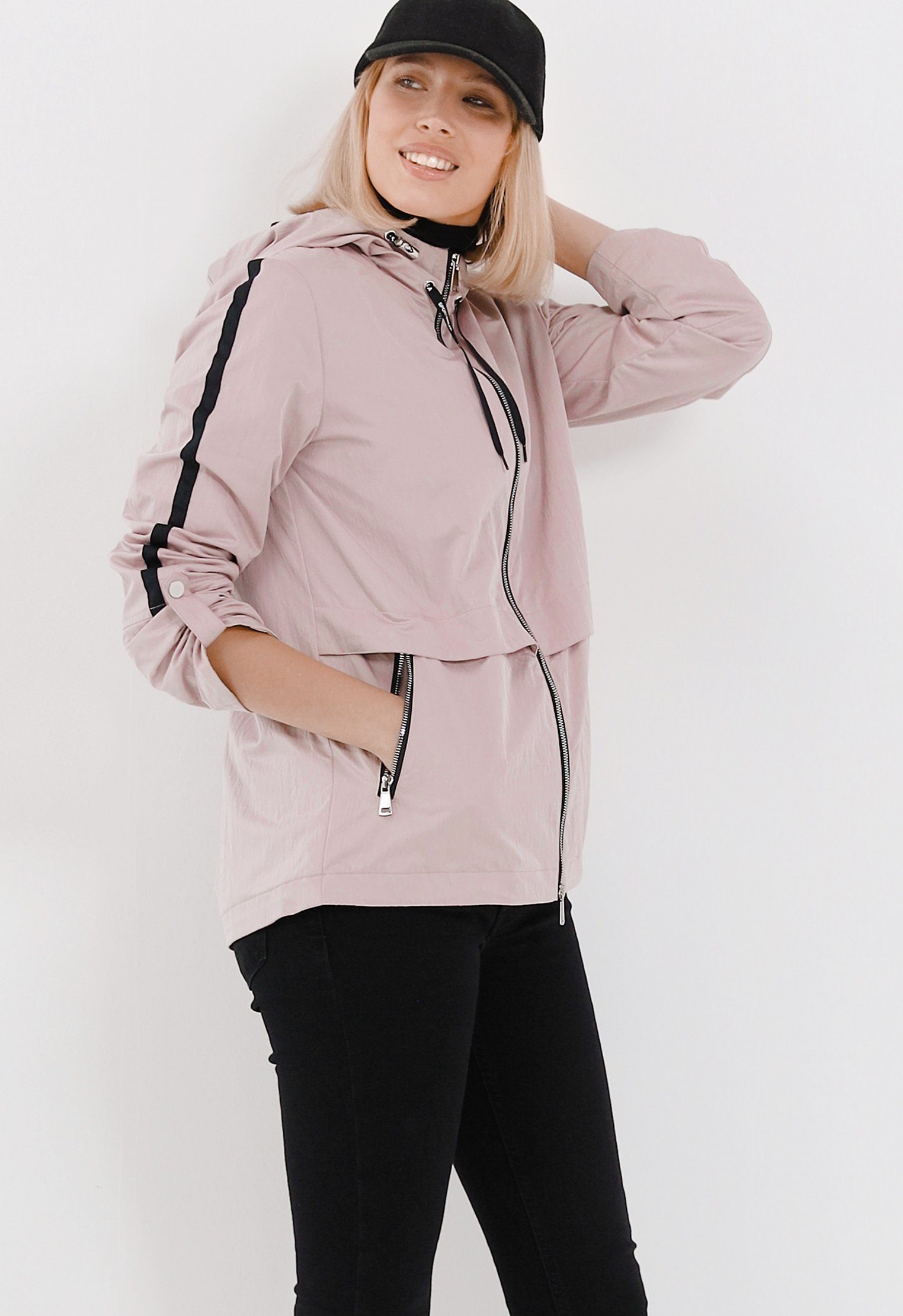 Manisa Funktionsjacke »JACKE ROSÉ«, Rosafarbene Damenjacke aus reißfesten  und strapazierfähigen Fasern gefertigt online kaufen | OTTO