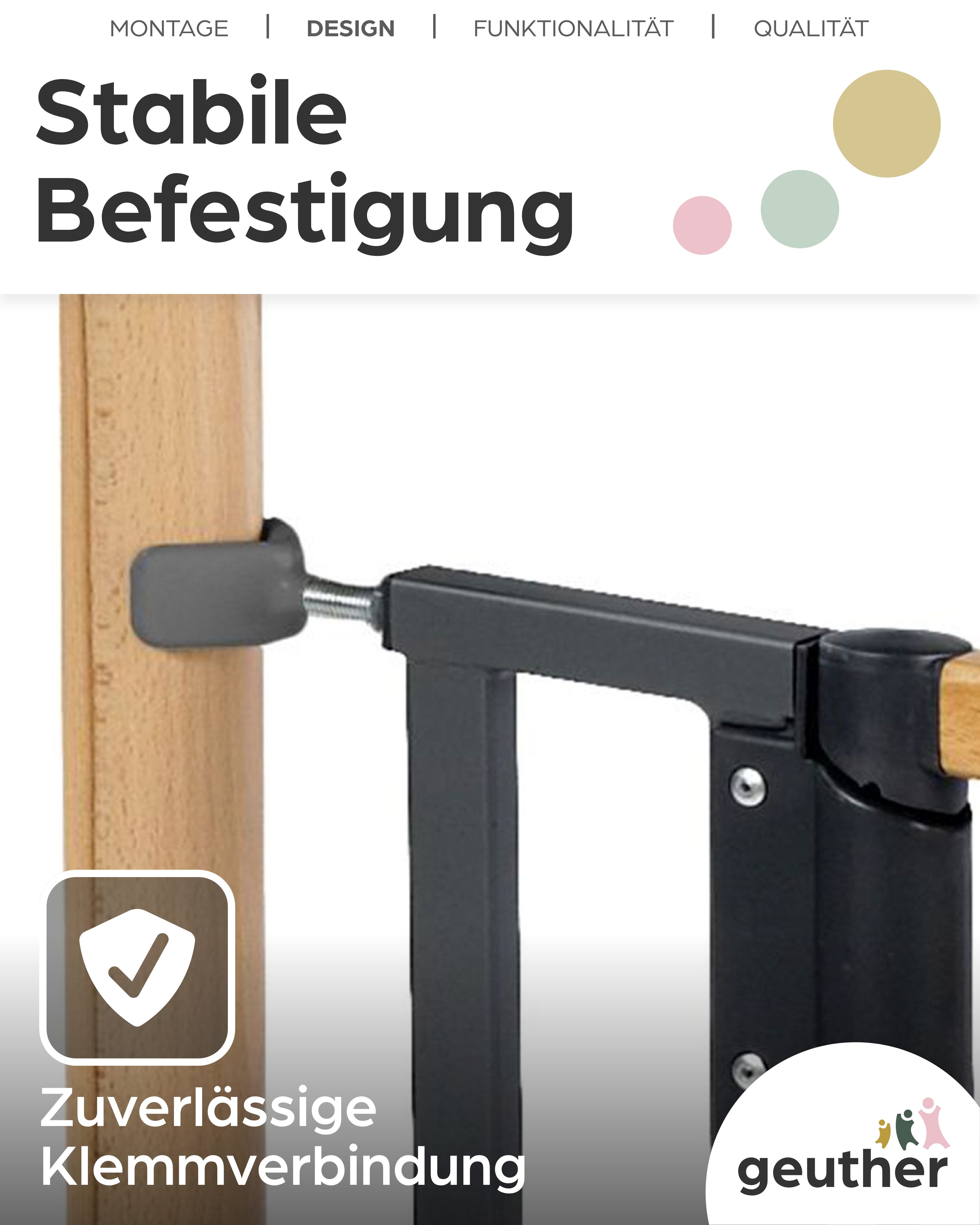 Geuther Türschutzgitter Y-Spindel zur Befestigung (2er-Set) (2 St), zur Montage an Treppengeländern