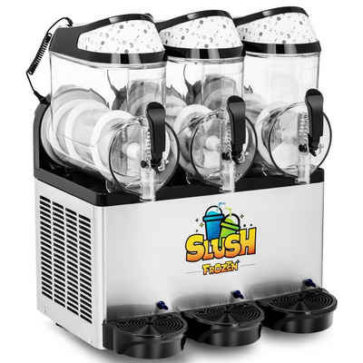 Royal Catering Slush Maker Slush Eis Maschine Slushmaschine Ice Maker Softeis Slusheis LED 3 x 10, Polycarbonat (BPA-frei)