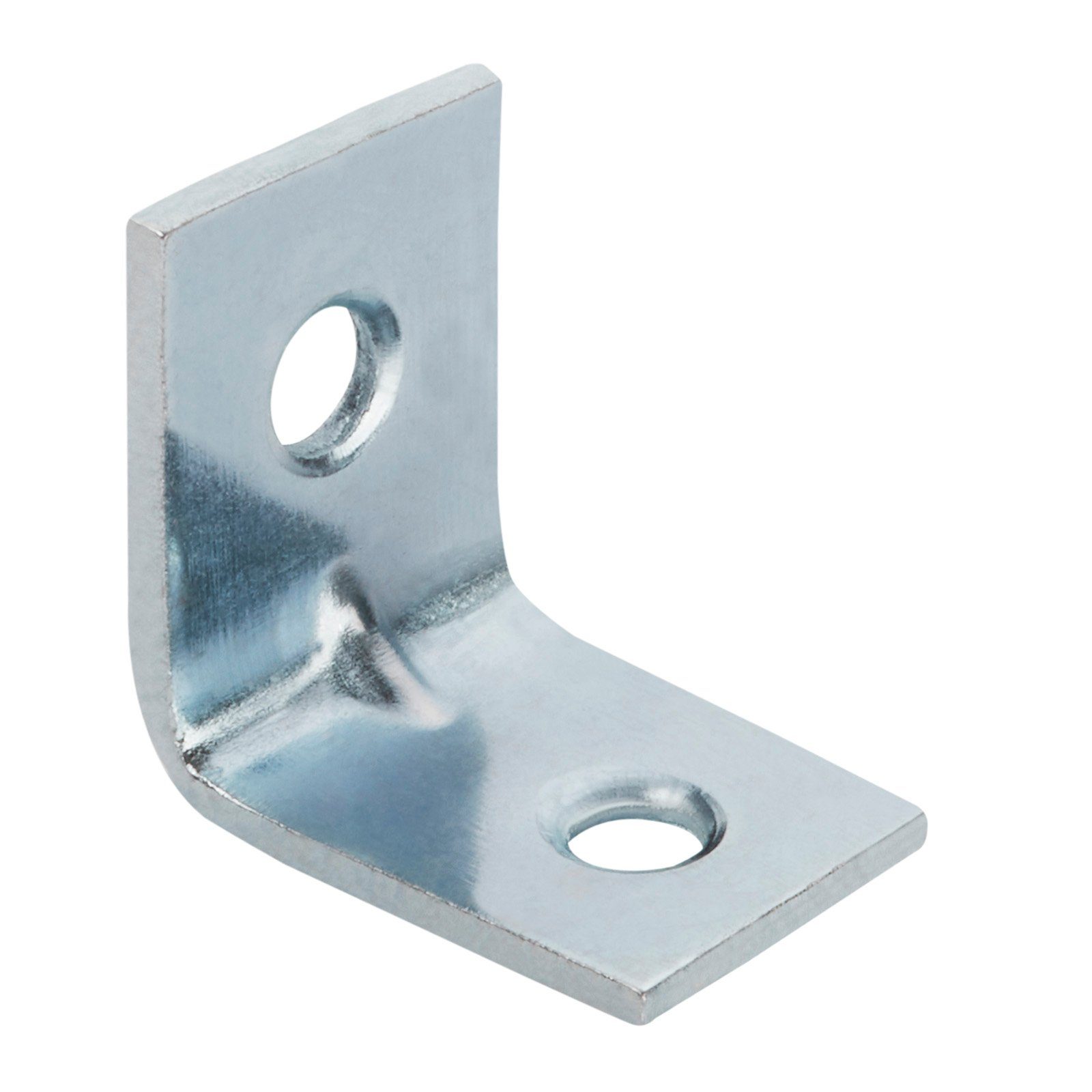 SO-TECH® Winkelverbinder L-Winkel gerade, Stahl verzinkt, Lochung gesenkt, LxB: 2x1.5 mm, (10-St), Möbelwinkel mit Sicke, 20 x 20 x 15 x 1,5 mm