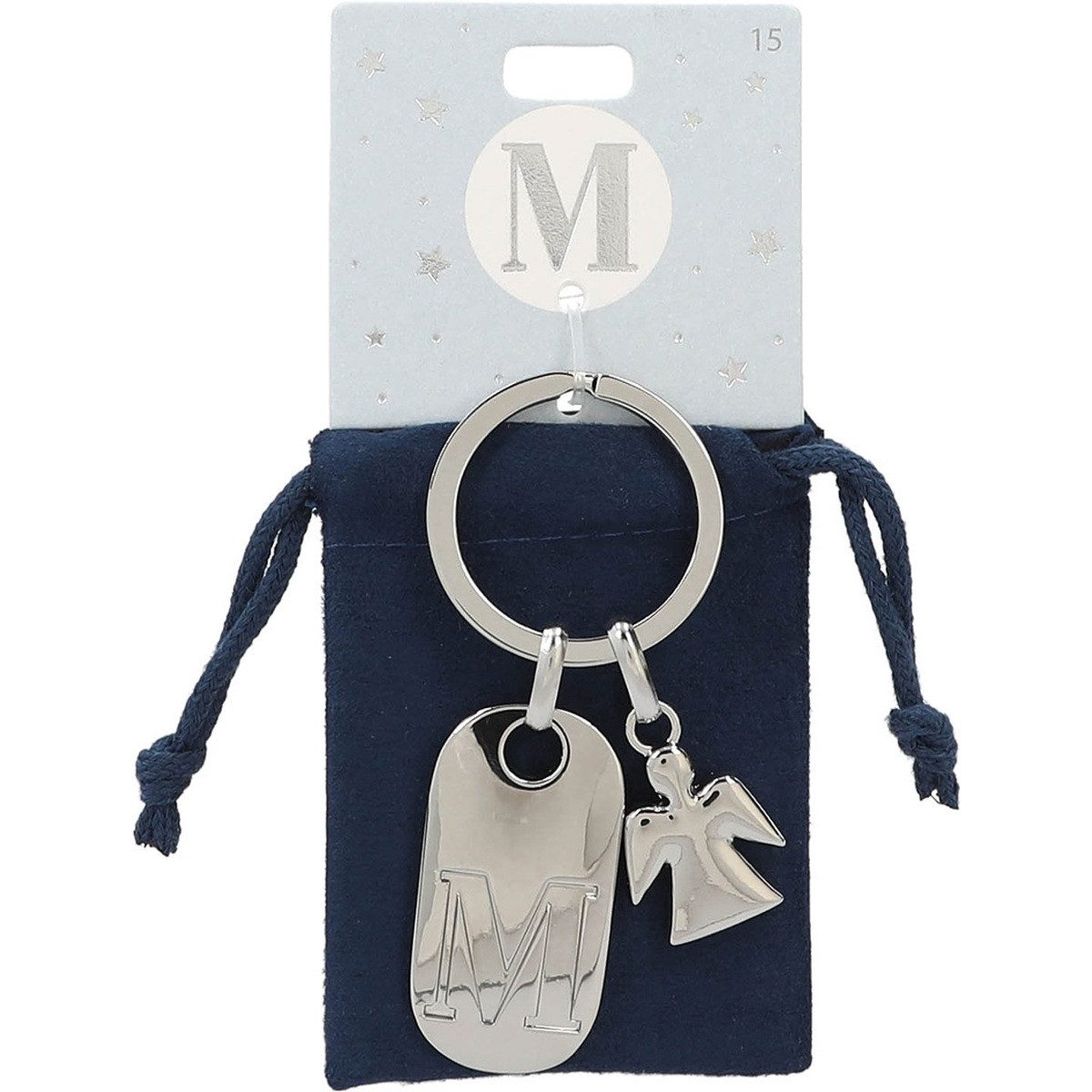 Depesche Schlüsselanhänger DEPESCHE Schlüsselanhänger Buchstabe M + Schutzengel