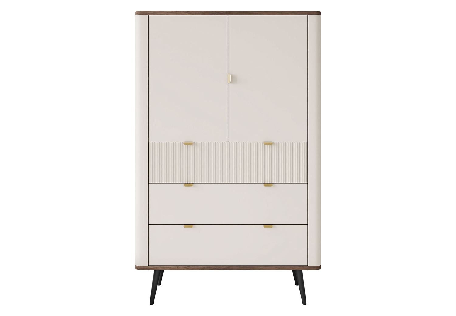 Lookway Kommode mit Schubladen AUTUMN 2D3S mit geriffeltem Front