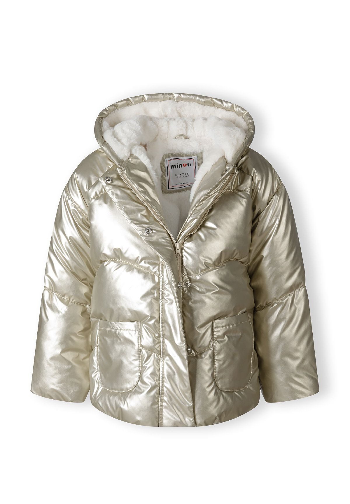 MINOTI Wintermantel Gefütterte Jacke im Matalic-Look, günstig online kaufen