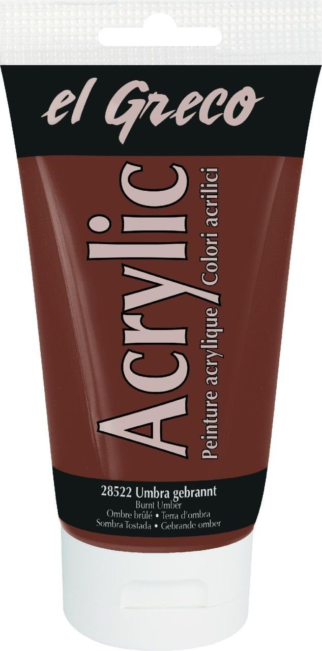 Kreul Acrylfarbe Kreul el Greco Acrylic Tube umbra gebrannt 150 ml