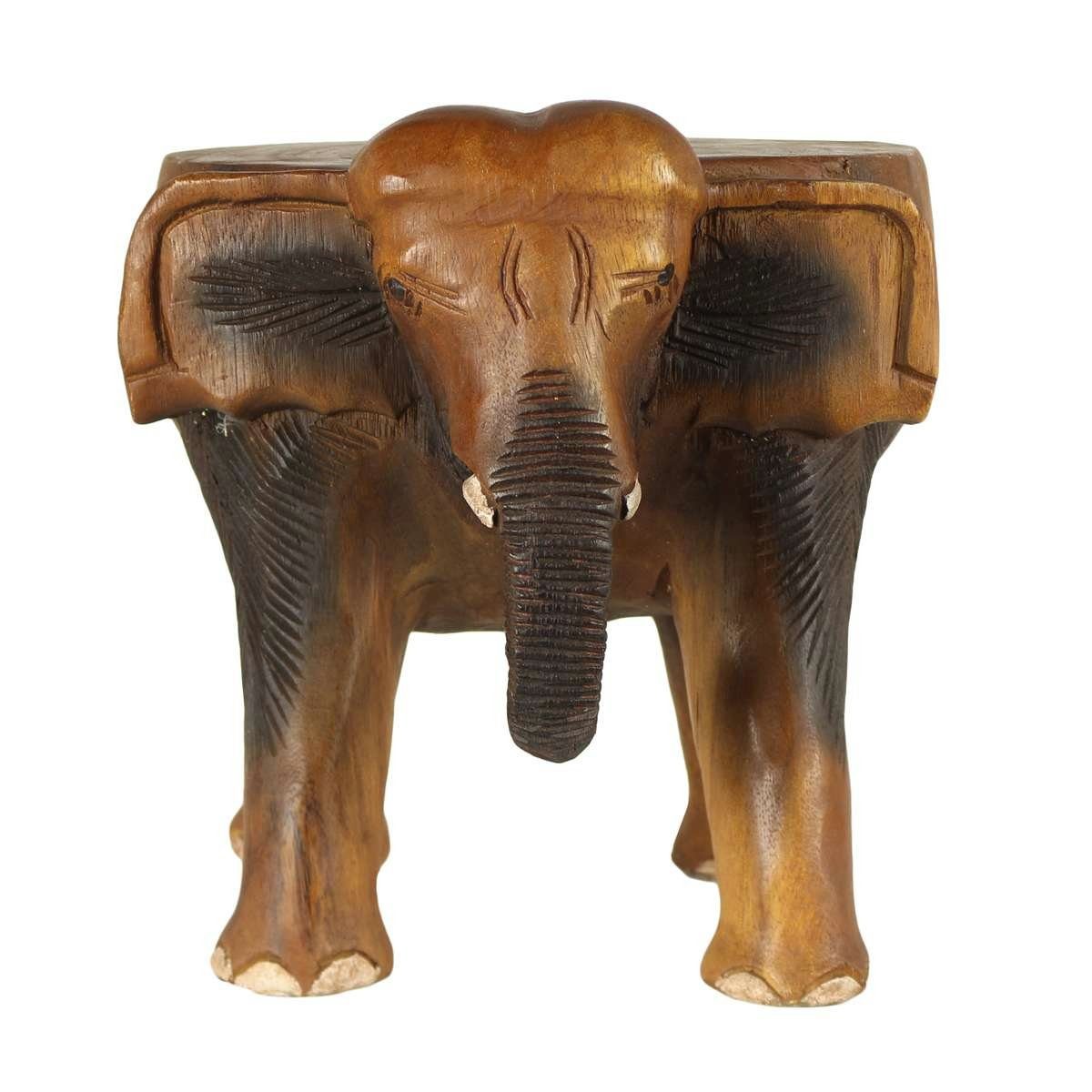 Blumenhocker Groß (1 Hocker 32cm Oriental Handarbeit Elefant St), Galerie Braun