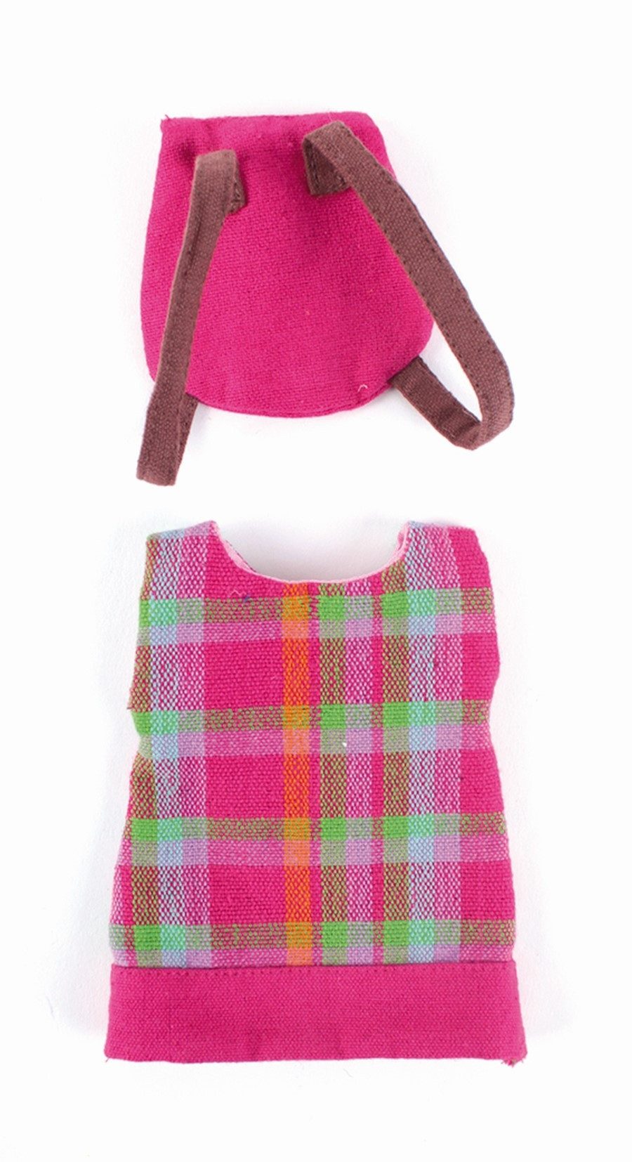 El Puente Stoffpuppe Kleiderset für Anziehpuppen "Kleid", Handmade, Handmade