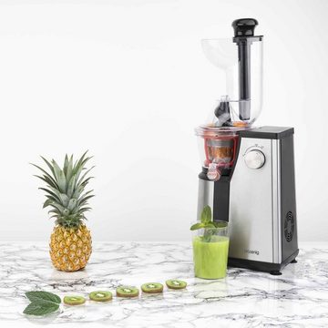 H.Koenig Slow Juicer GSX 18 Entsafter, Saftpresse für frischen Saft, 400 W