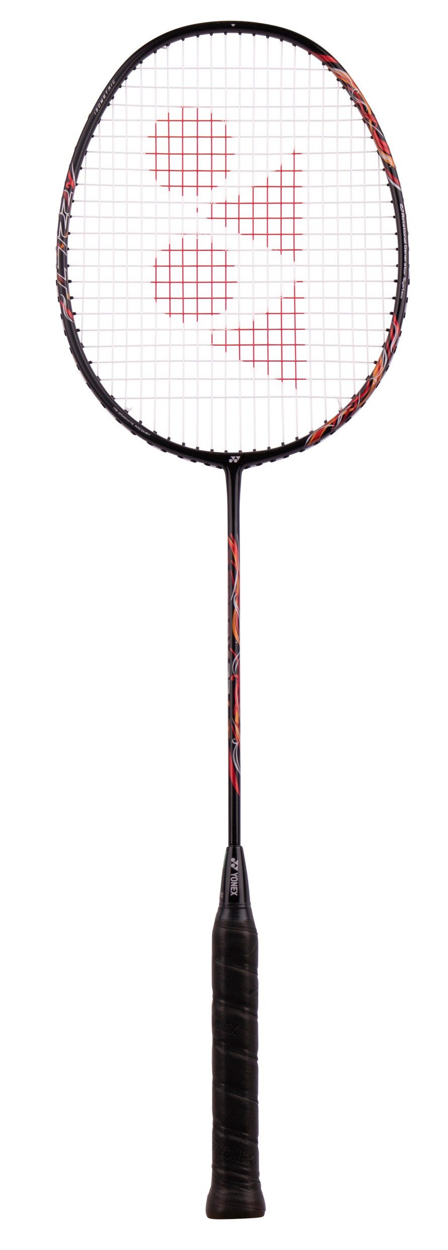 Badmintonschläger Astrox 22 LT (kopflastig, mittel) schwarz/rot - besaitet