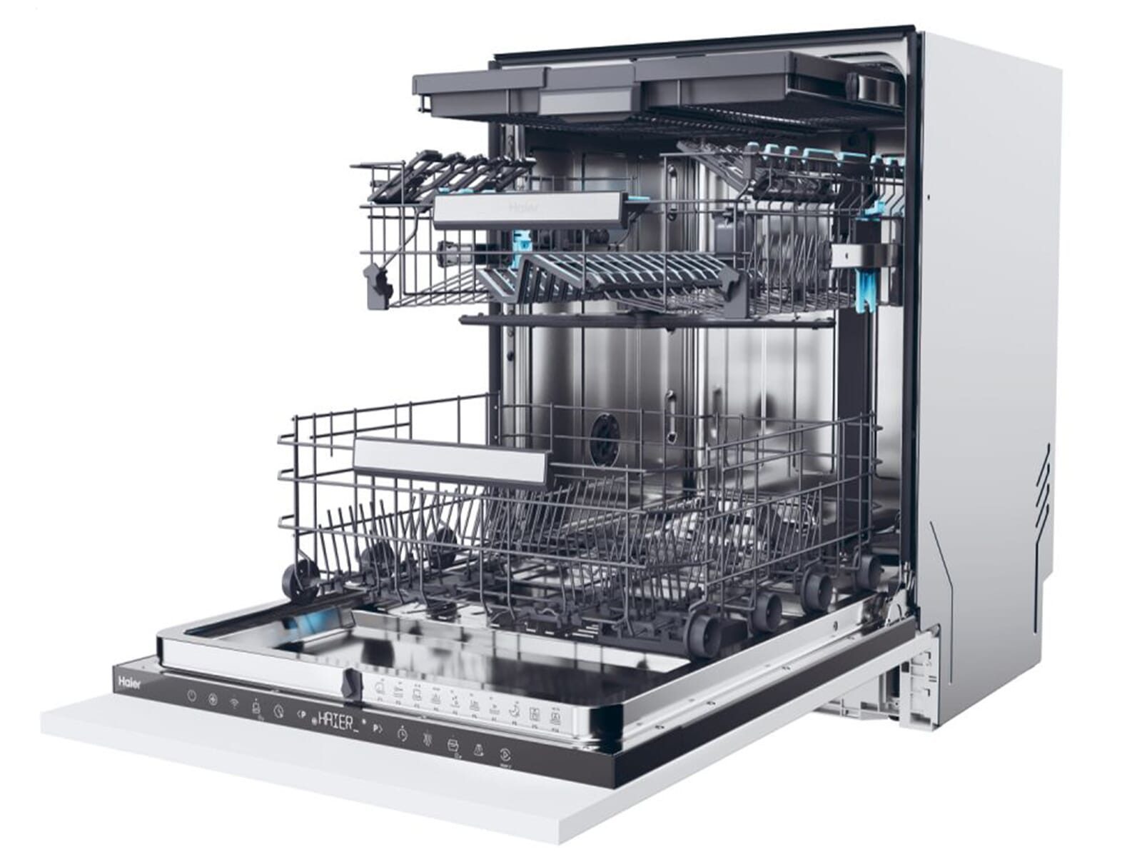 Haier vollintegrierbarer Geschirrspüler XI 6B0S3FSB-84, 9.5 l, 16 Maßgedecke, autoOpen dry autom. Türöffnung – Bild 4 von 5
