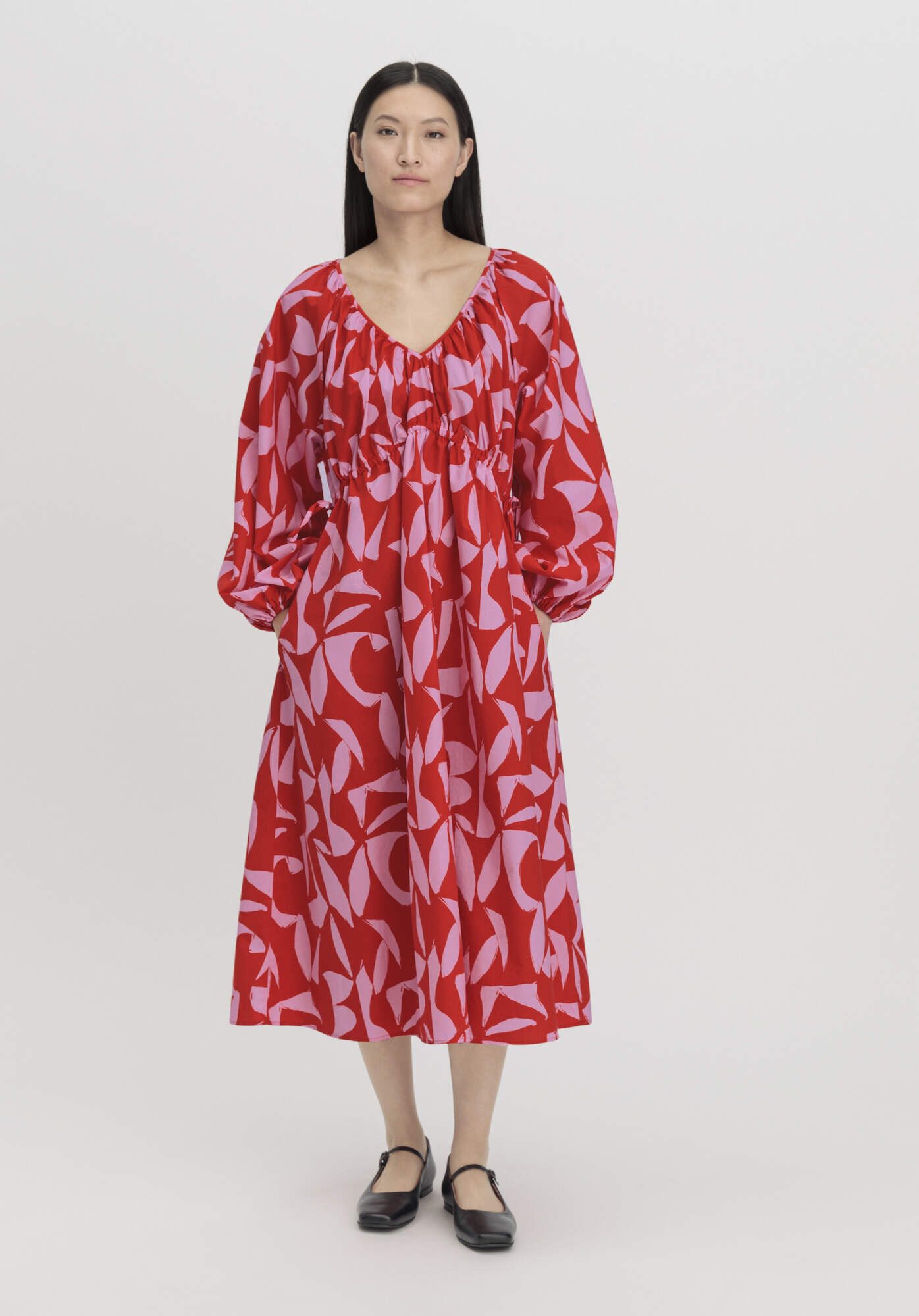 Hessnatur A-Linien-Kleid aus reiner Bio-Baumwolle (1-tlg) günstig online kaufen